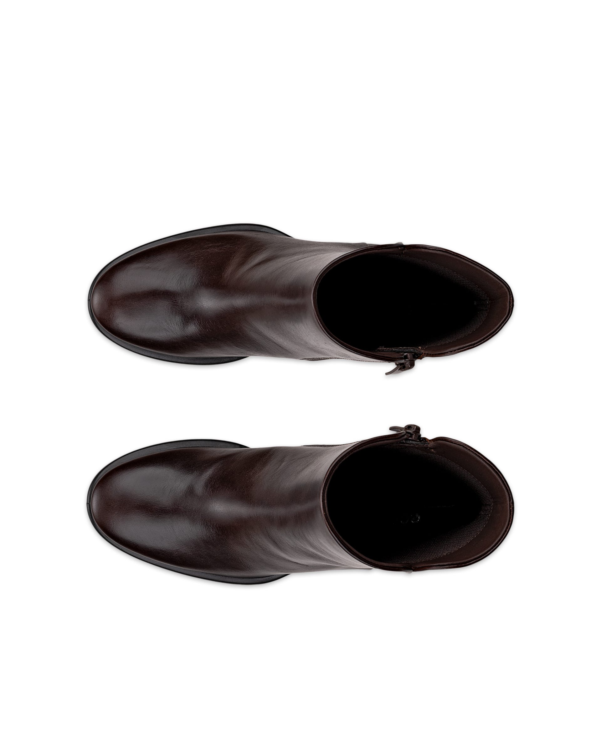 Women's ECCO® SCULPTED LX 55 Leather Mid-Cut Boot - Brown - Top left pair