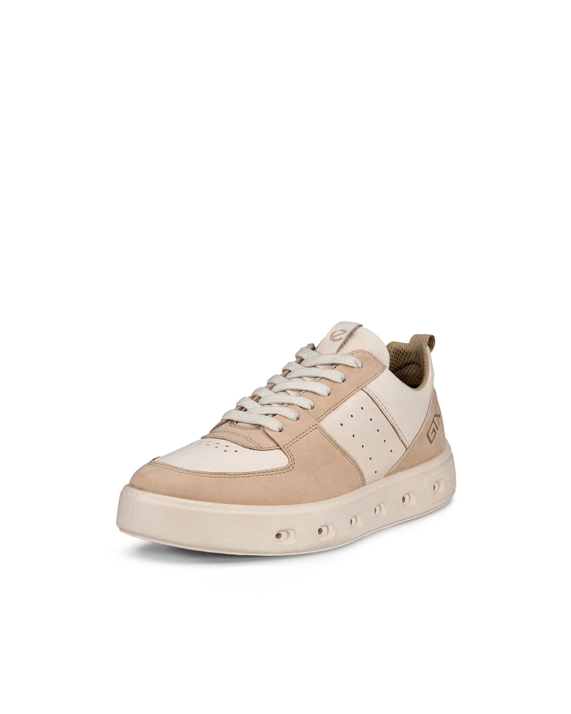 ECCO Street 720 WOMEN ウィメンズ レザーGore-Texスニーカー - ベージュ - Main