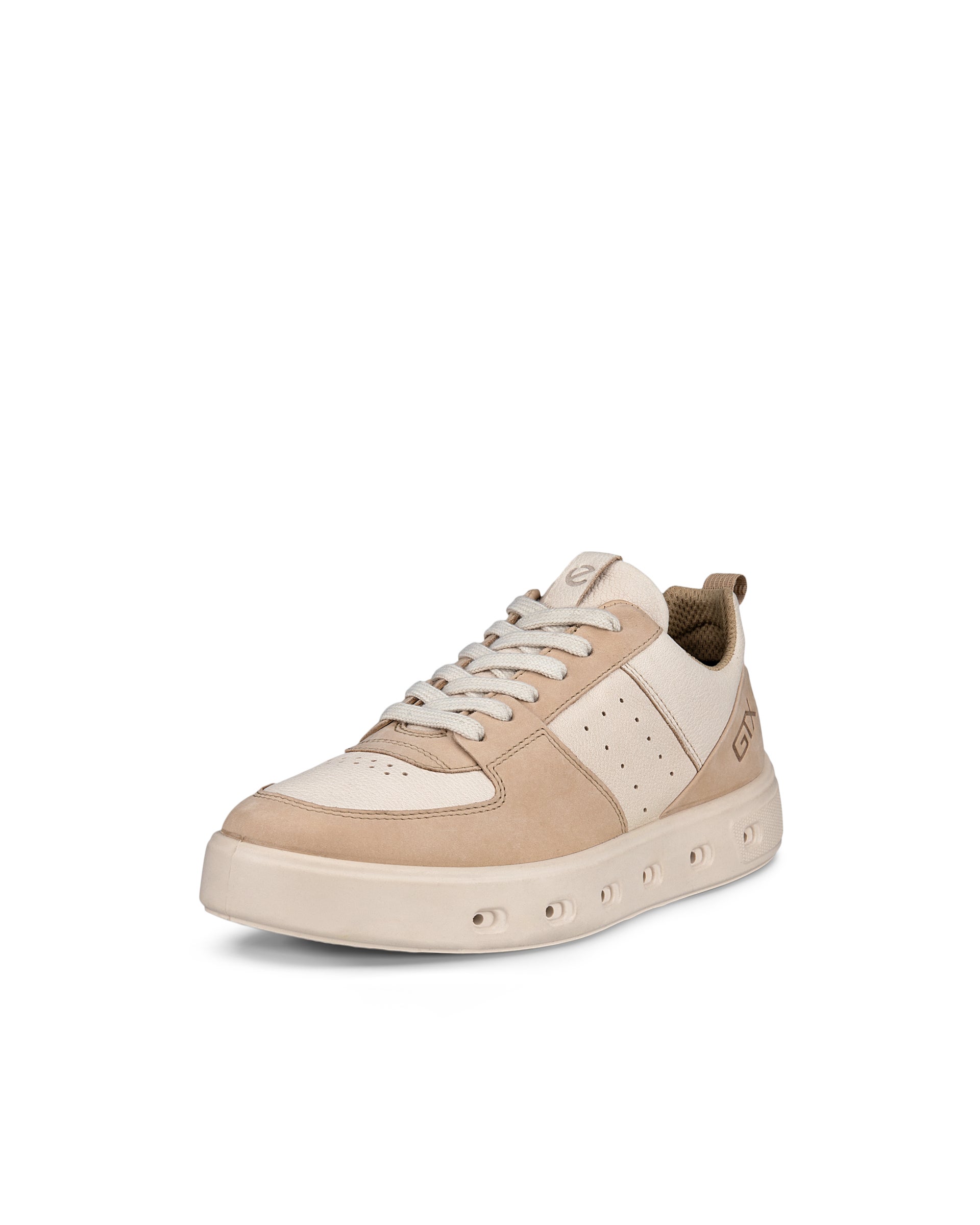 ECCO Street 720 WOMEN ウィメンズ レザーGore-Texスニーカー - ベージュ - Main