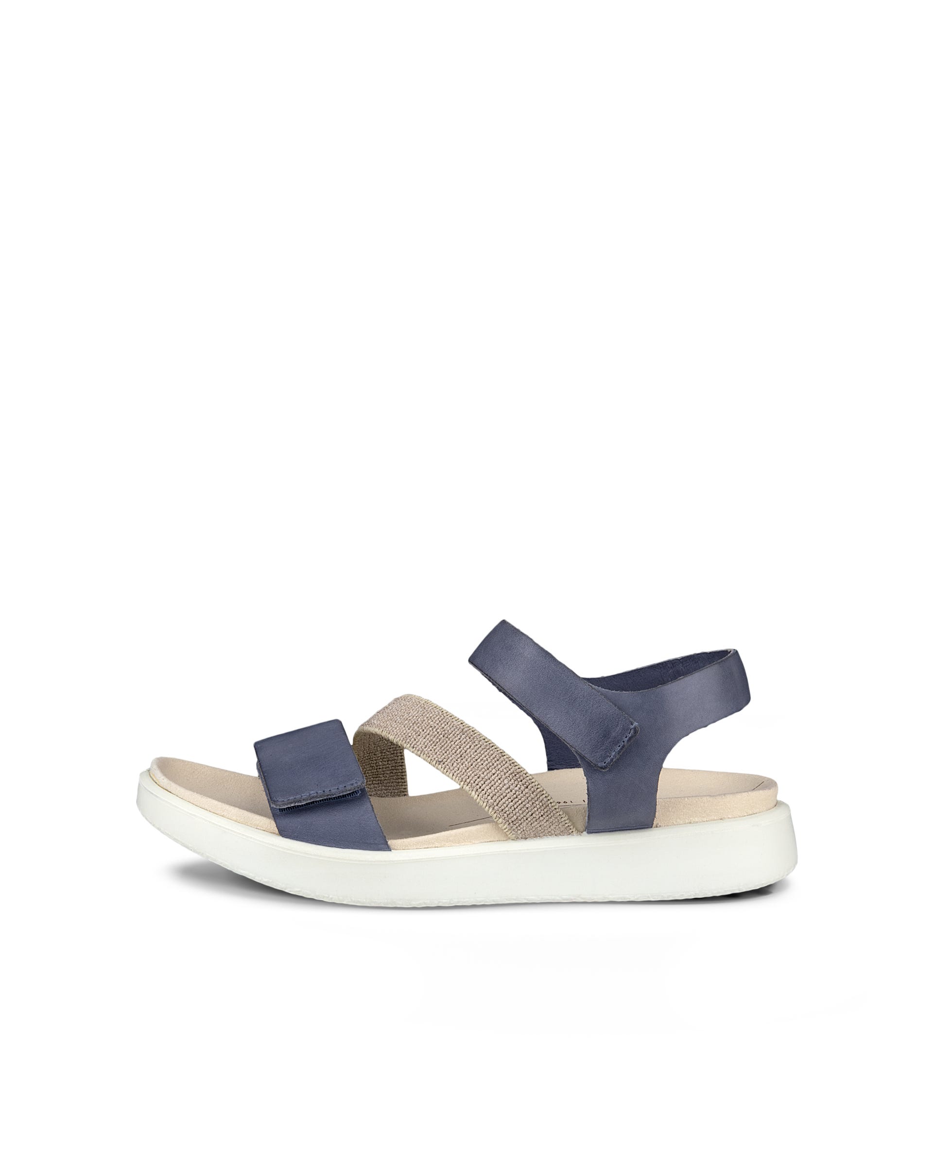 ECCO Women's Flowt Flat Sandals - Blue - Outside