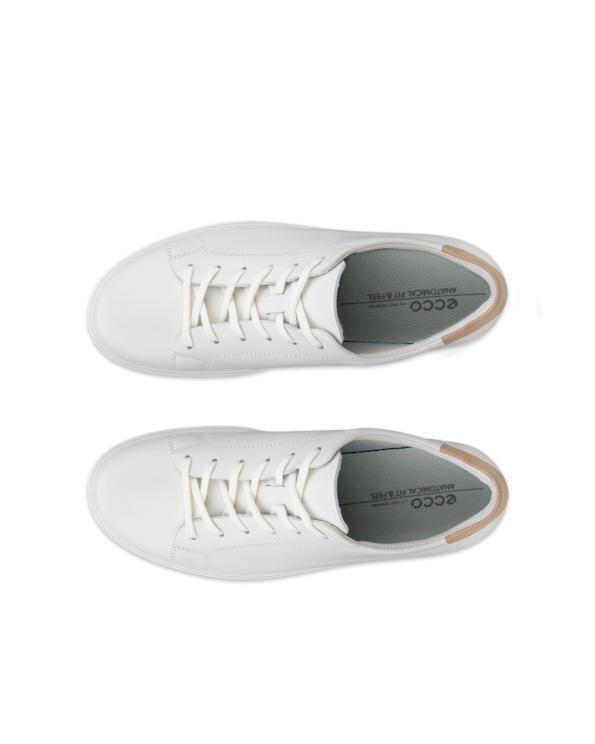 Zapatillas de piel ECCO® CLASSIC SNEAKER para mujer - Blanco - Outside