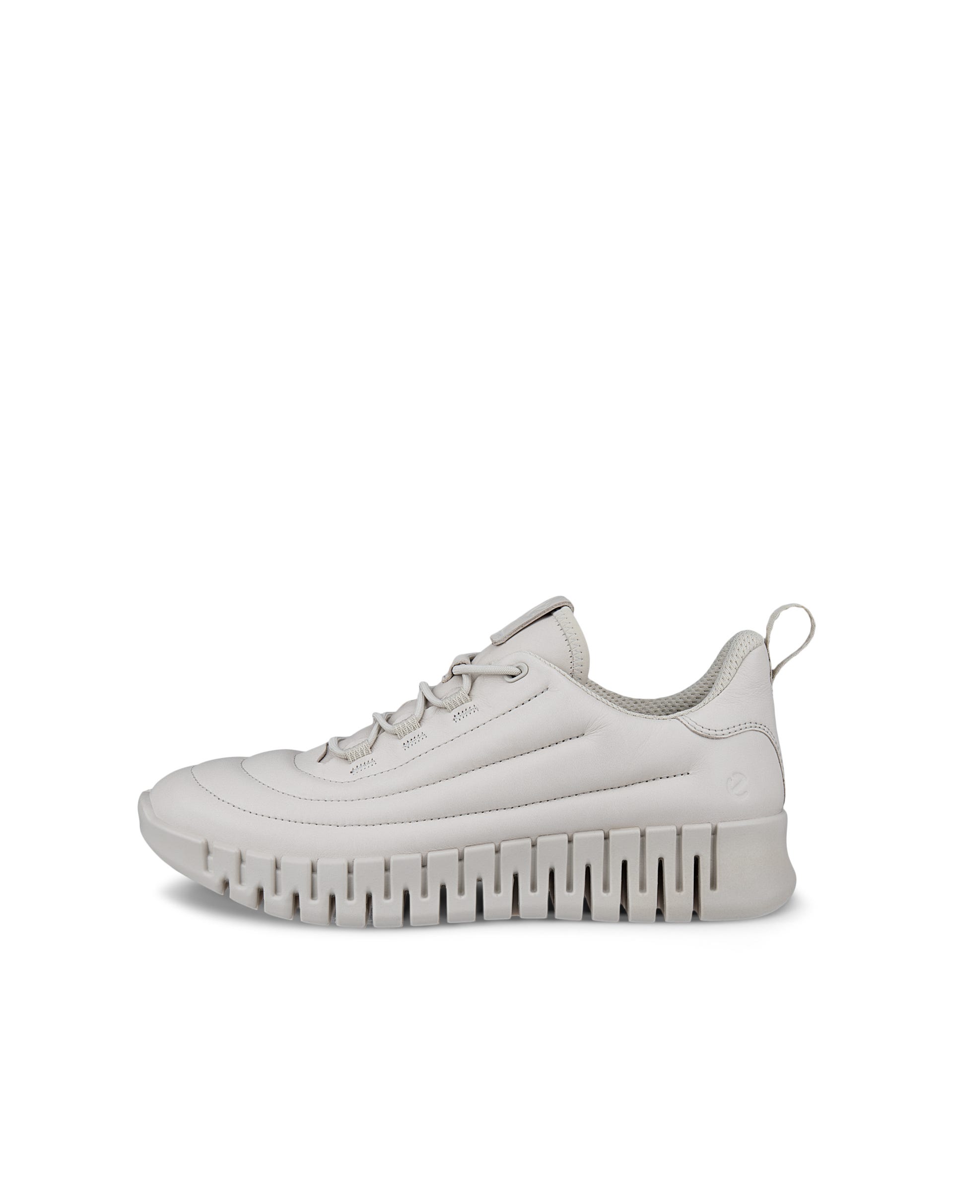 ECCO Gruuv ウィメンズ レザースニーカー - グレー - Outside