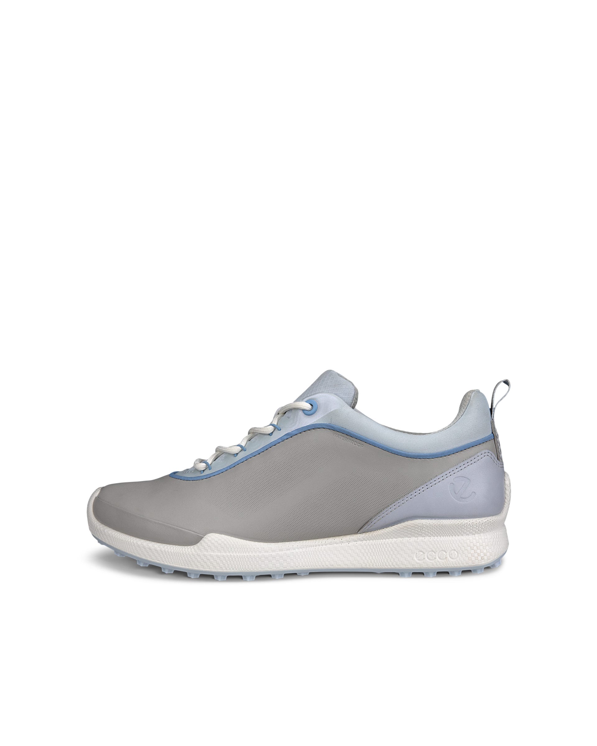 Women's ECCO® Golf Biom Hybrid Leather Golf Shoe - Gray - Outside