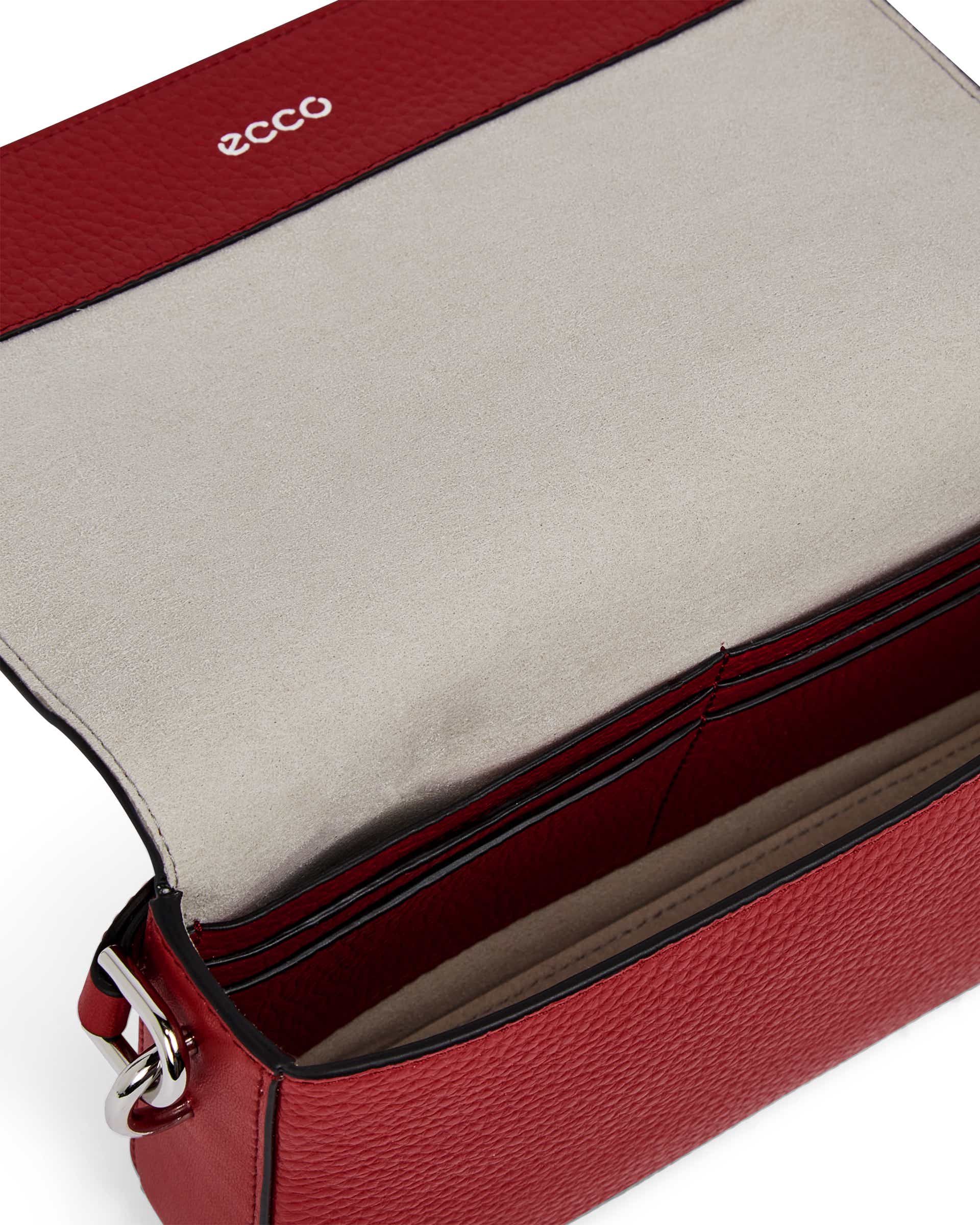 ECCO® Textureblock Leather Phone Bag - Red - Inside