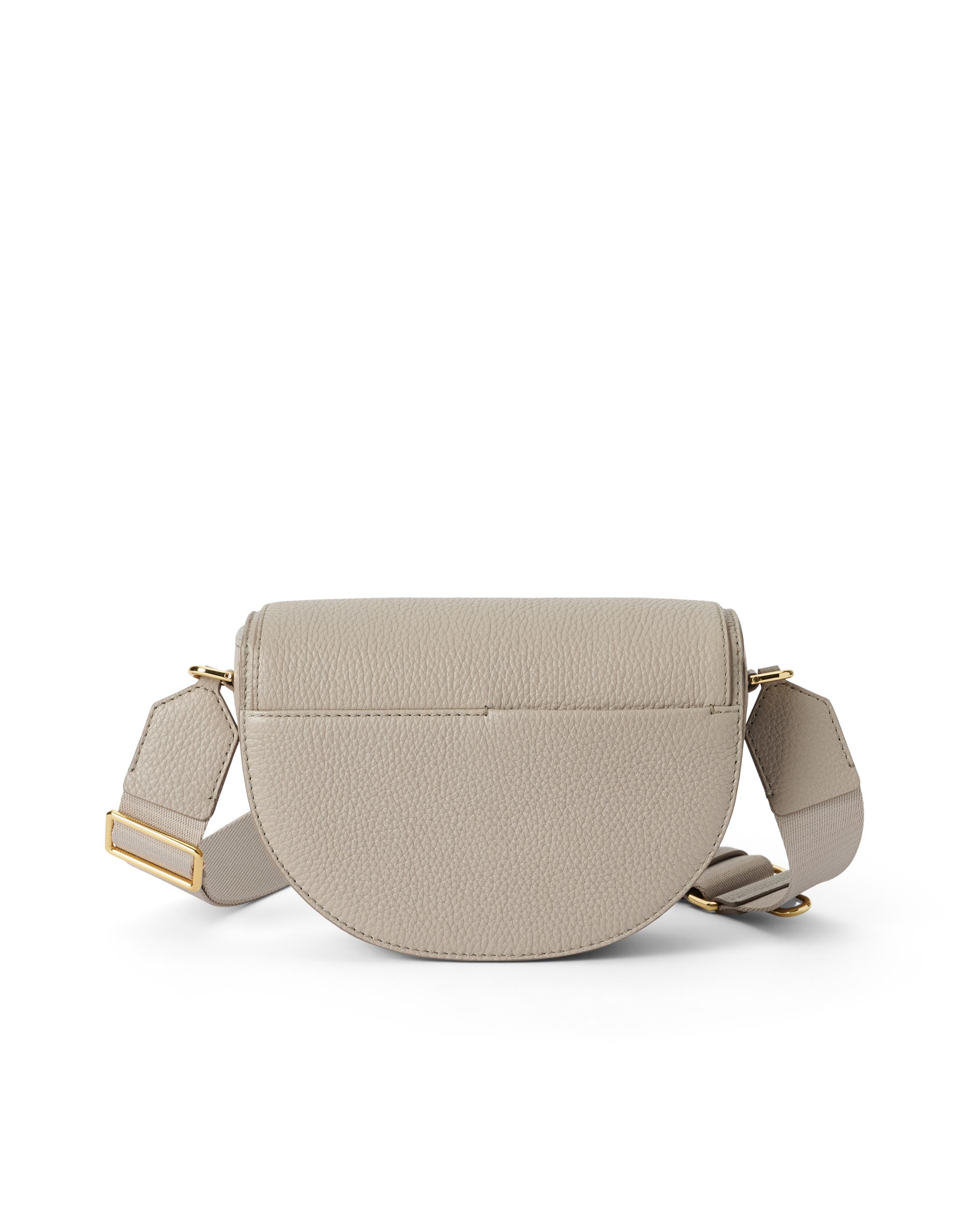 ECCO® Saddle Bag Leather Crossbody Bag - Beige - Back