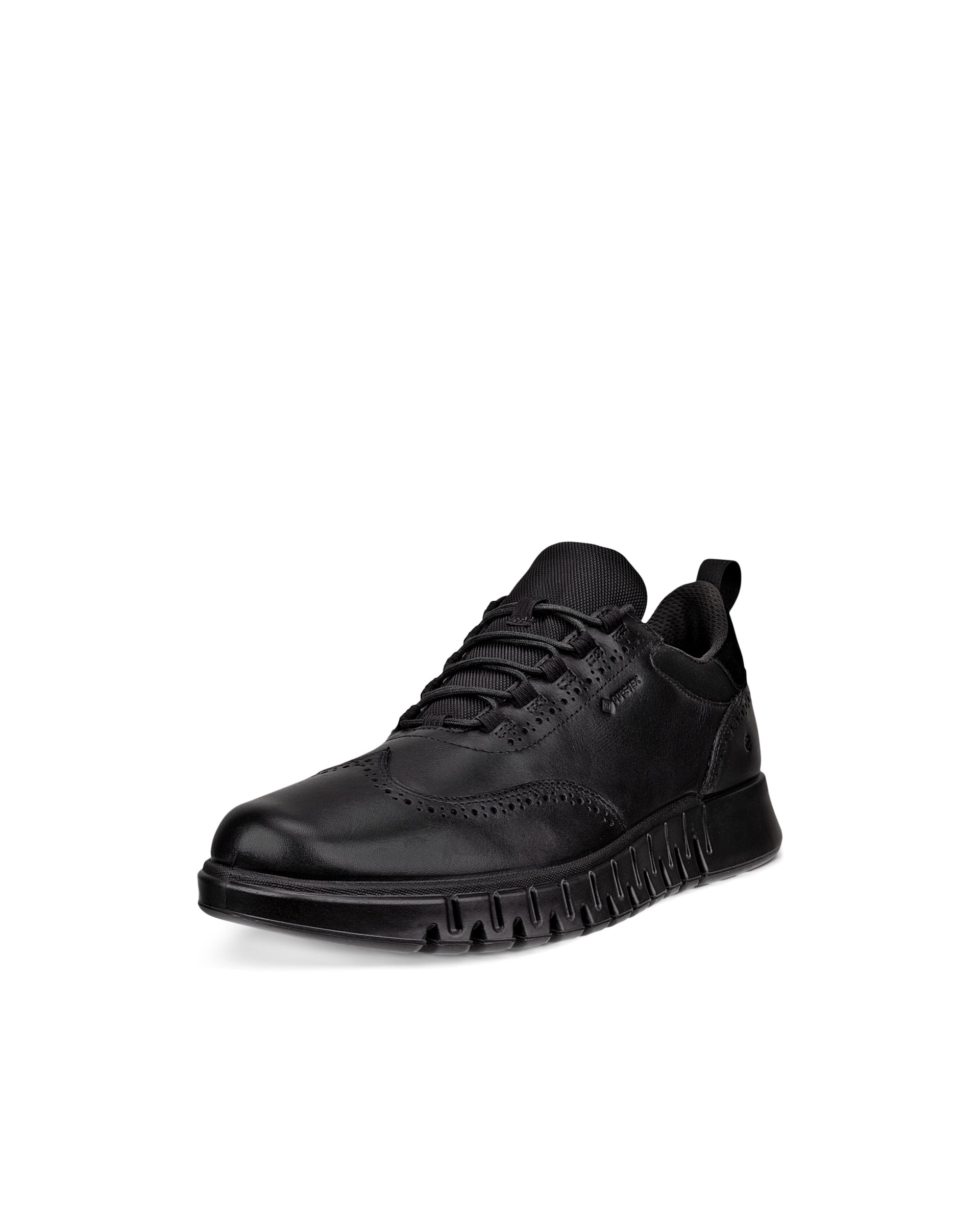 ECCO® GRUUV STUDIO chaussures sans lacet en cuir Gore-Tex pour homme - Noir - Main