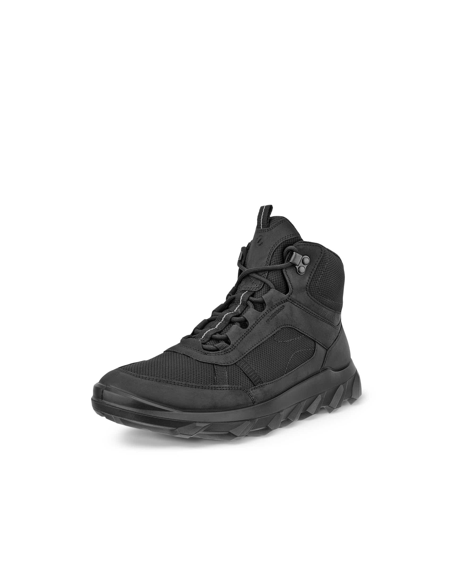 Men's ECCO® MX Nubuck Waterproof Mid-Cut Outdoor Boot - Black - Main