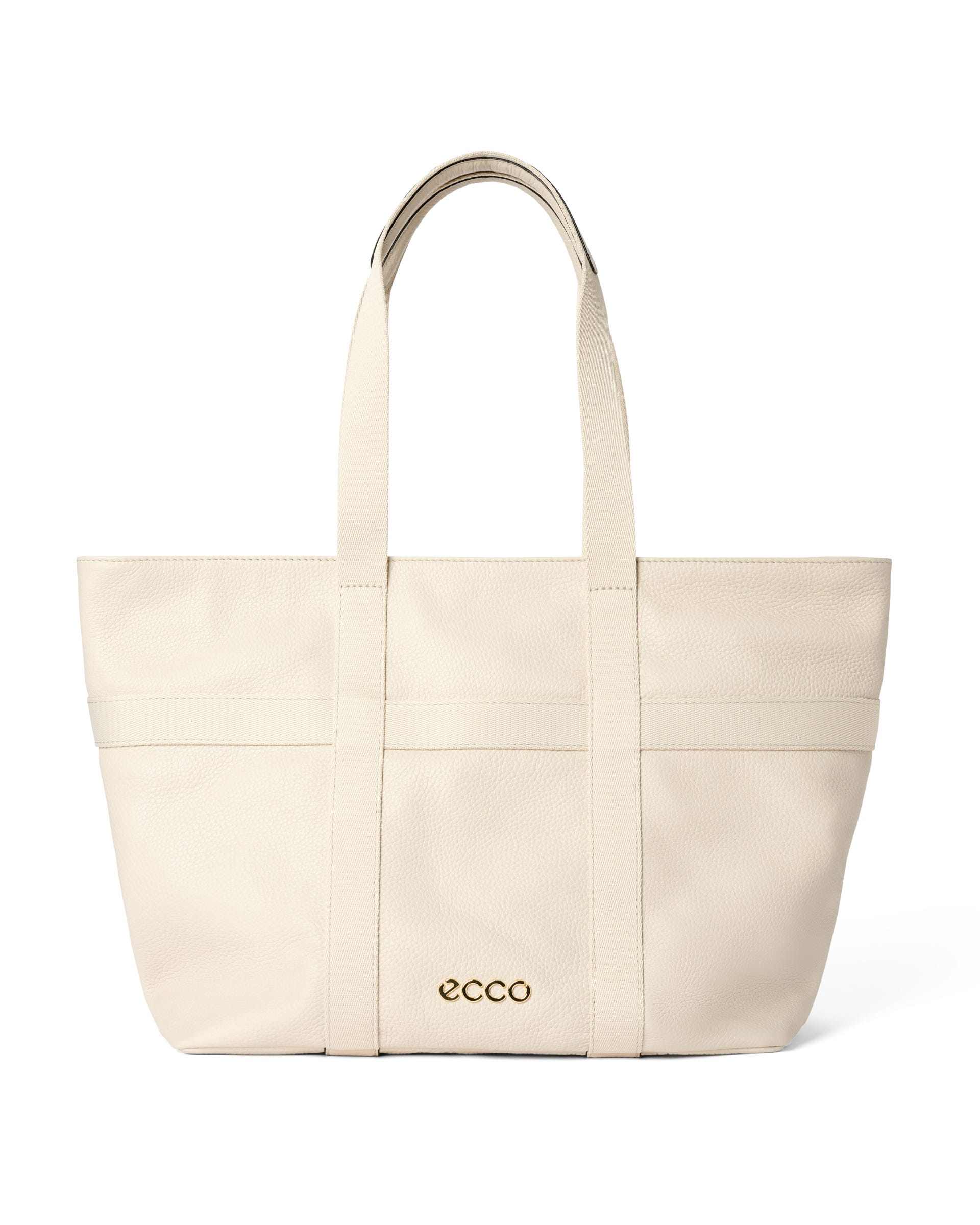 ECCO® Globetrotter Waterproof Leather Tote Bag - Beige - Main