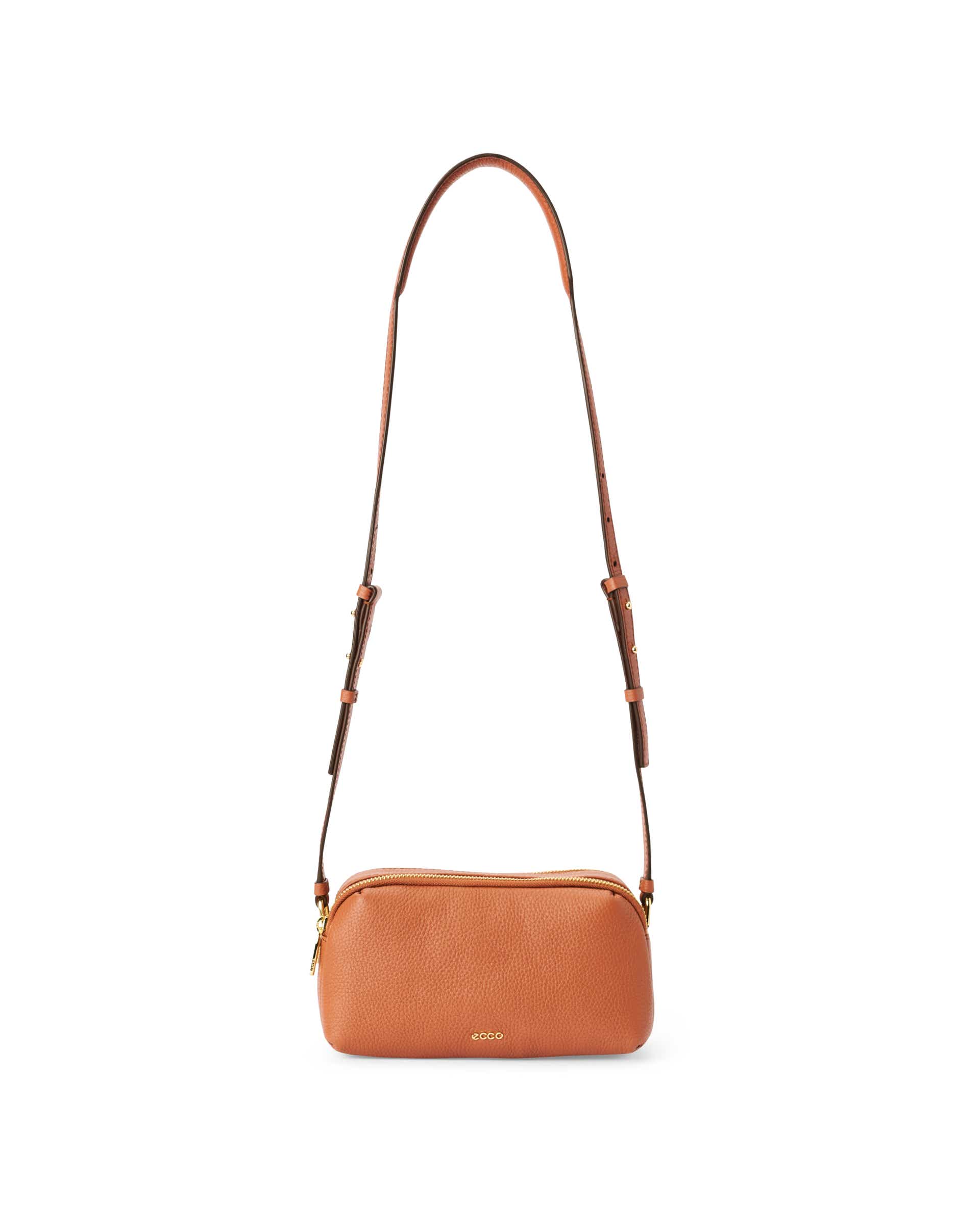 ECCO Camera Bag Curve レザーショルダーバッグ | ブラウン ECCO Camera Bag Curve レザーショルダーバッグ | ブラウン