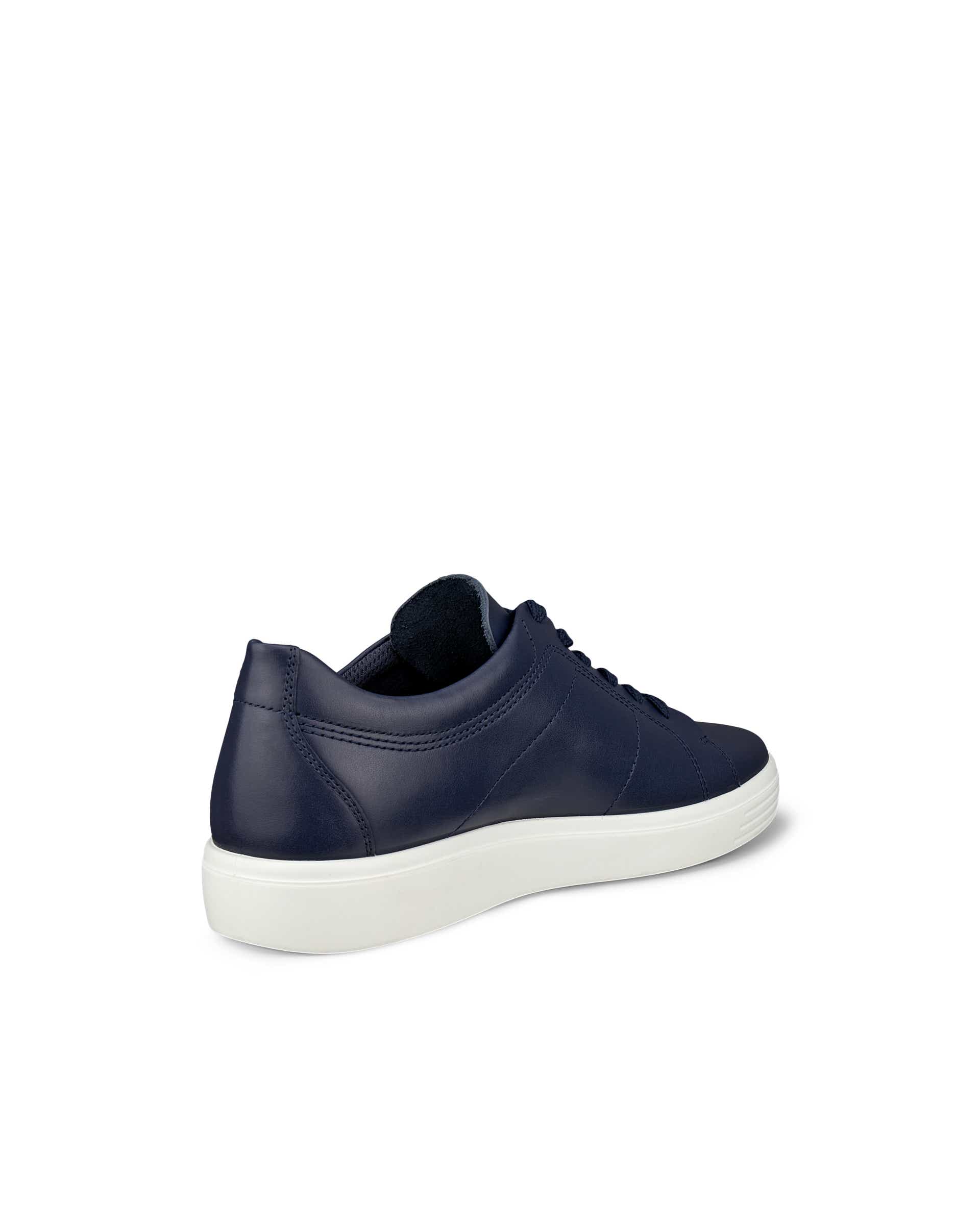 Zapatillas de piel ECCO® CLASSIC SNEAKER para hombre - Azul - Back