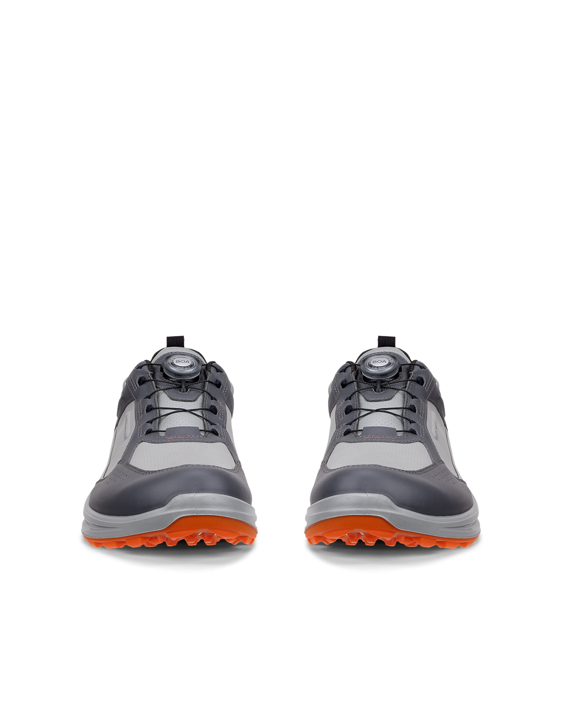 Men's ECCO® Golf Biom H6 BOA Leather Waterproof Shoe - Gray - Outside