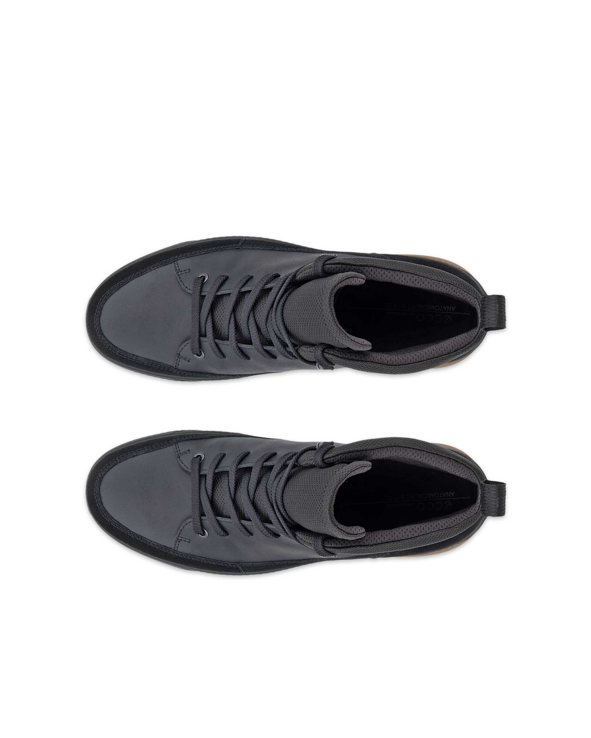 ECCO® BYPATH TRED bottines imperméable en nubuck pour homme - Noir - Top left pair