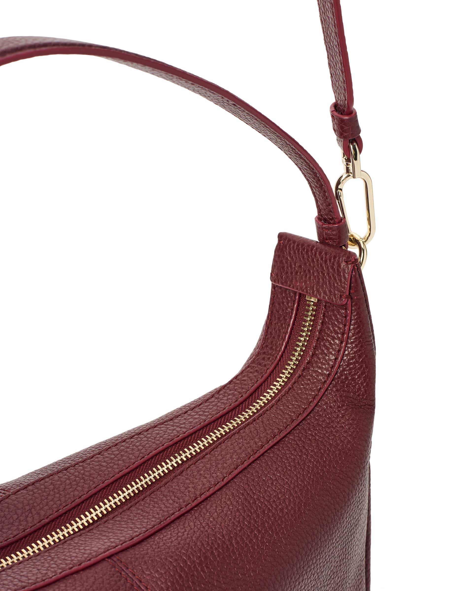 ECCO Hobo S レザーホーボーバッグ - レッド - Detail-1
