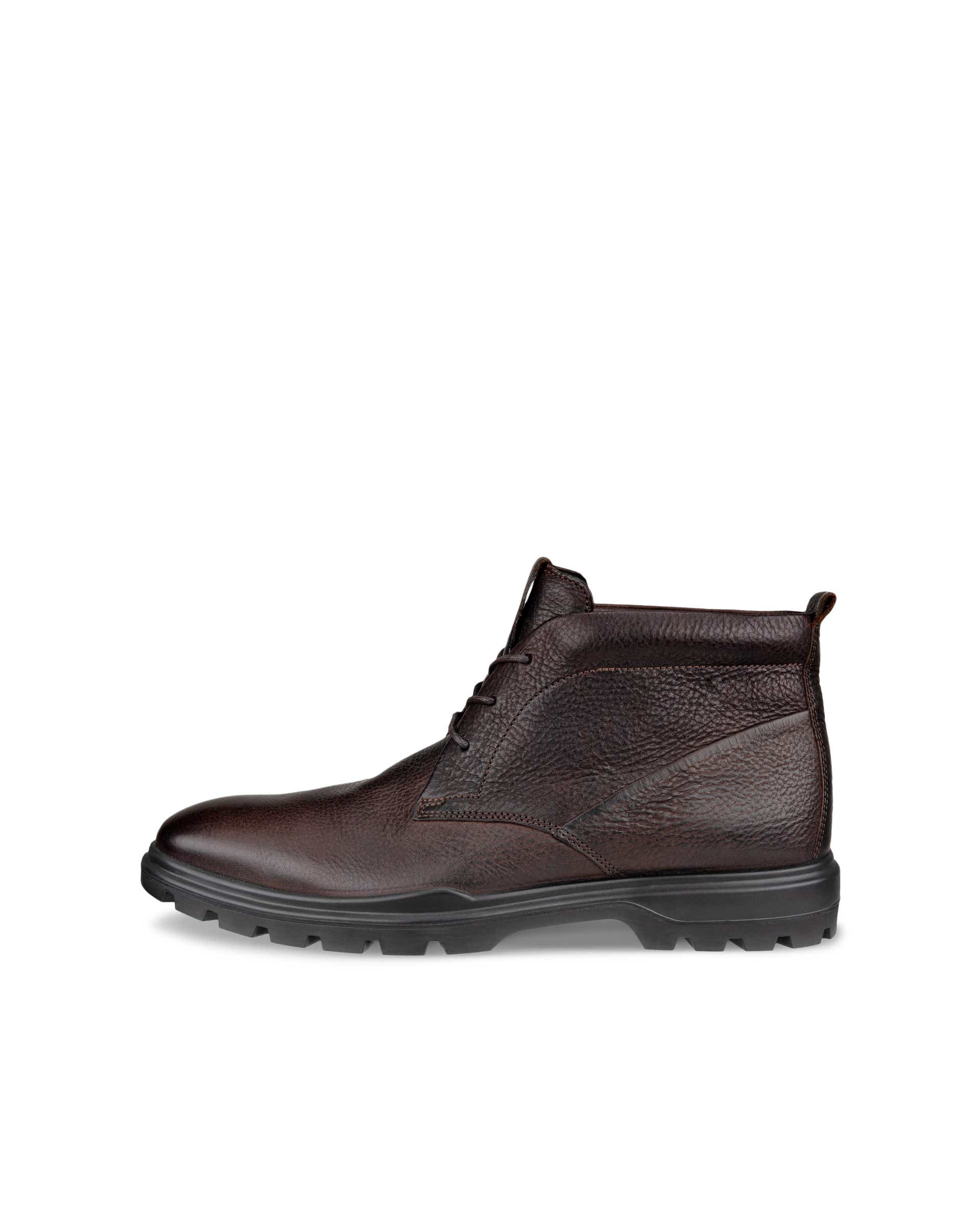 Men's ECCO® Citytray Avant Leather Chukka Boot - Brown - Outside