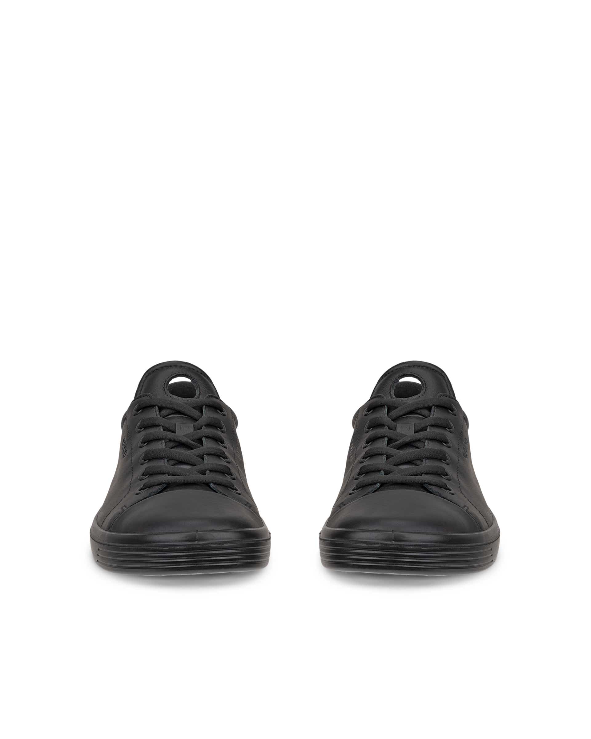ECCO® SOFT CLASSIC sneakers i læder til damer - Sort - Front pair