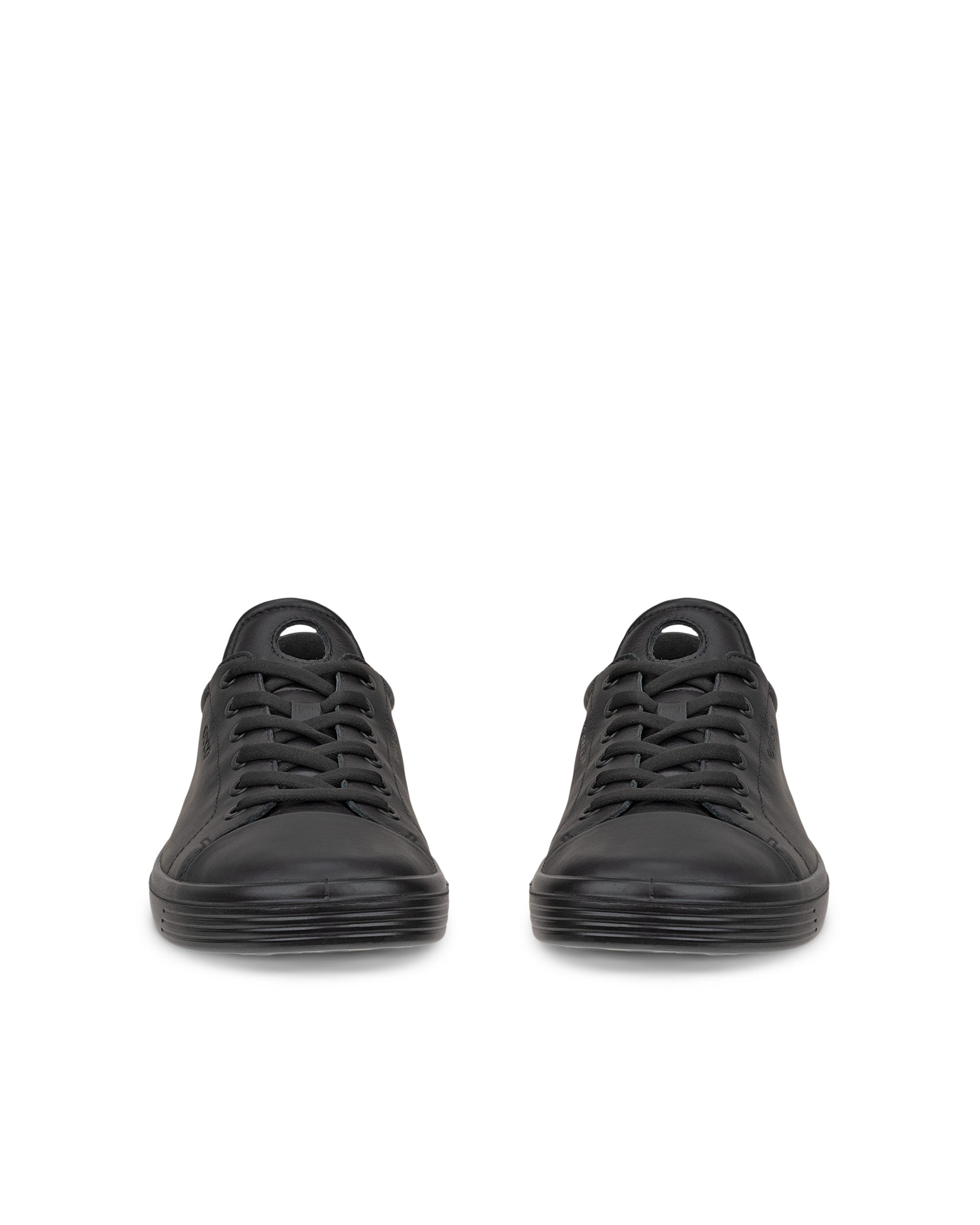 ECCO® SOFT CLASSIC sneakers i læder til damer - Sort - Front pair