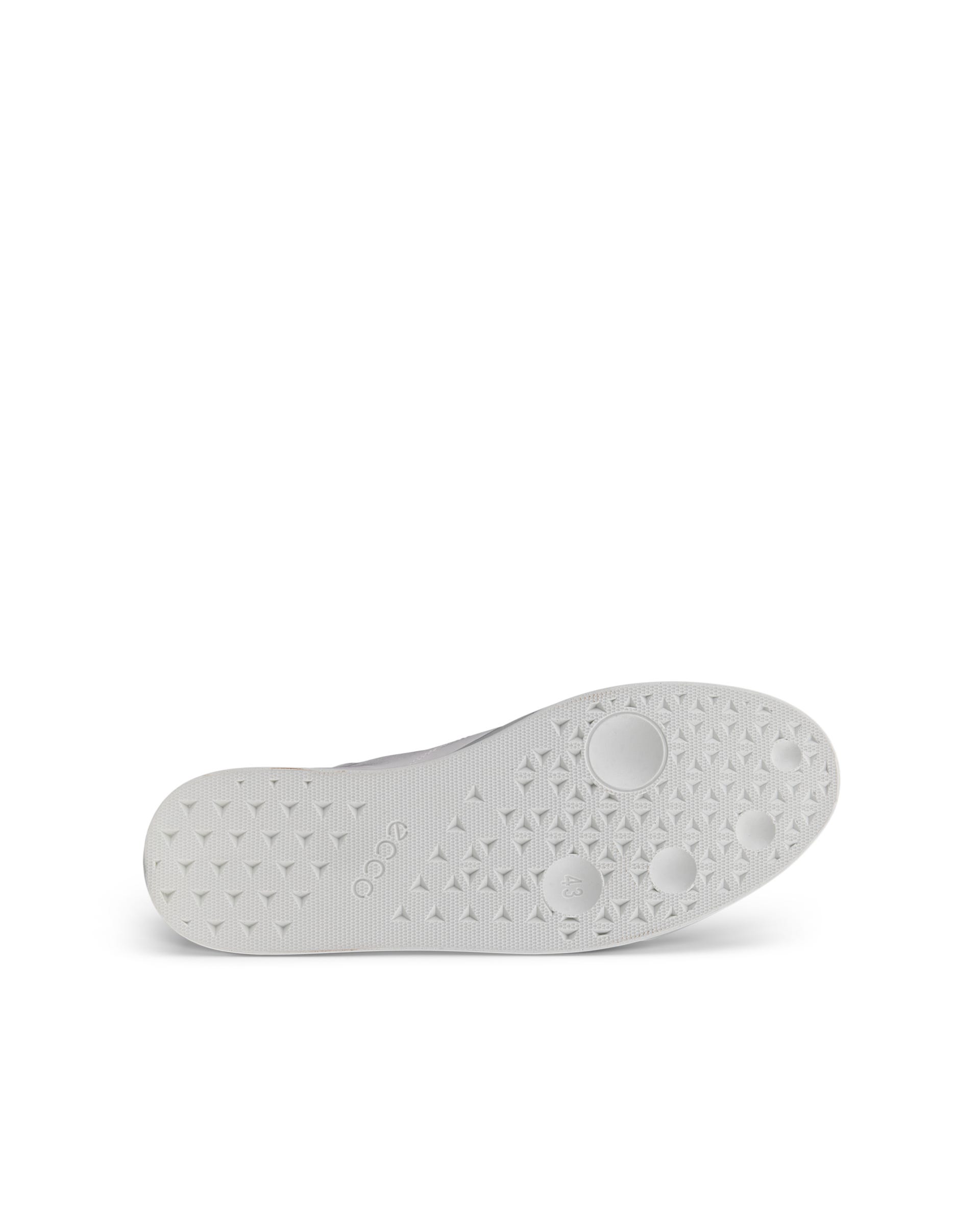 Men's ECCO® Street Lite Leather Sneaker - White - Sole