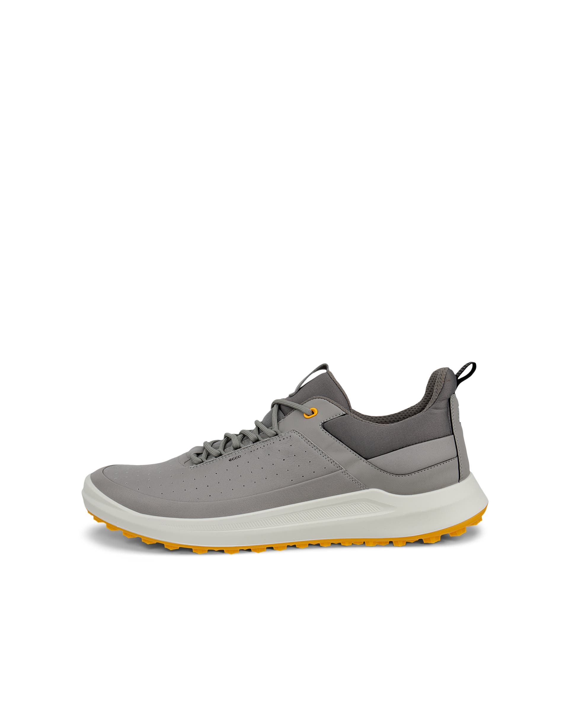 Men's ECCO® Golf Core Leather Golf Shoe - Gray - Outside