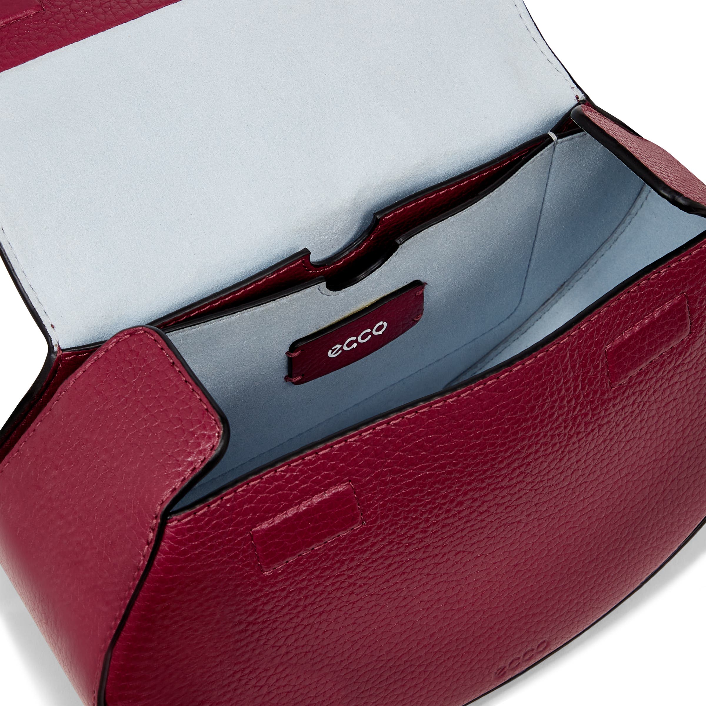 ECCO® Weeble Leather Crossbody Bag - Red - Inside