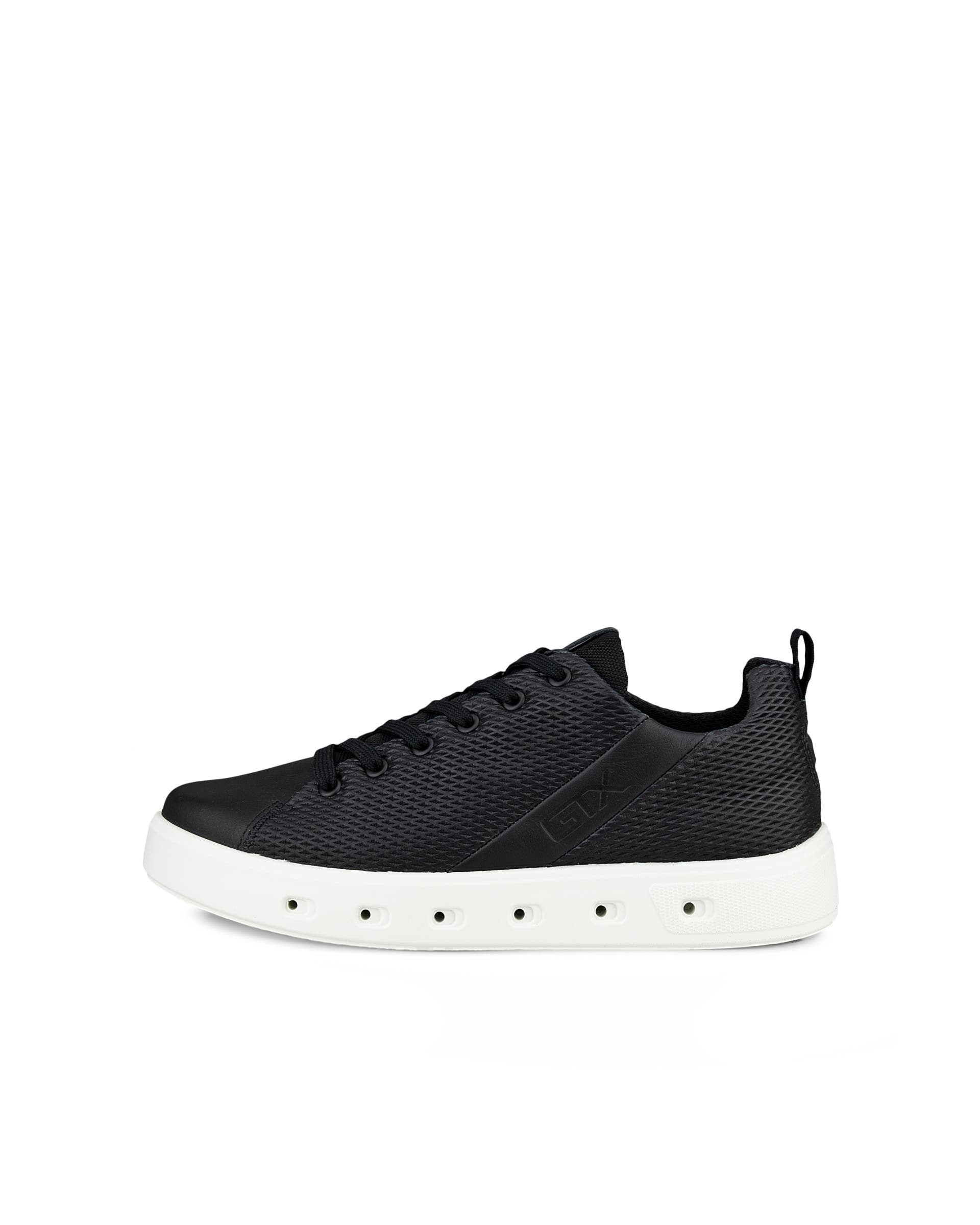 ECCO Street 720 メンズ ヌバックGore-Texスニーカー - ブラック - Outside