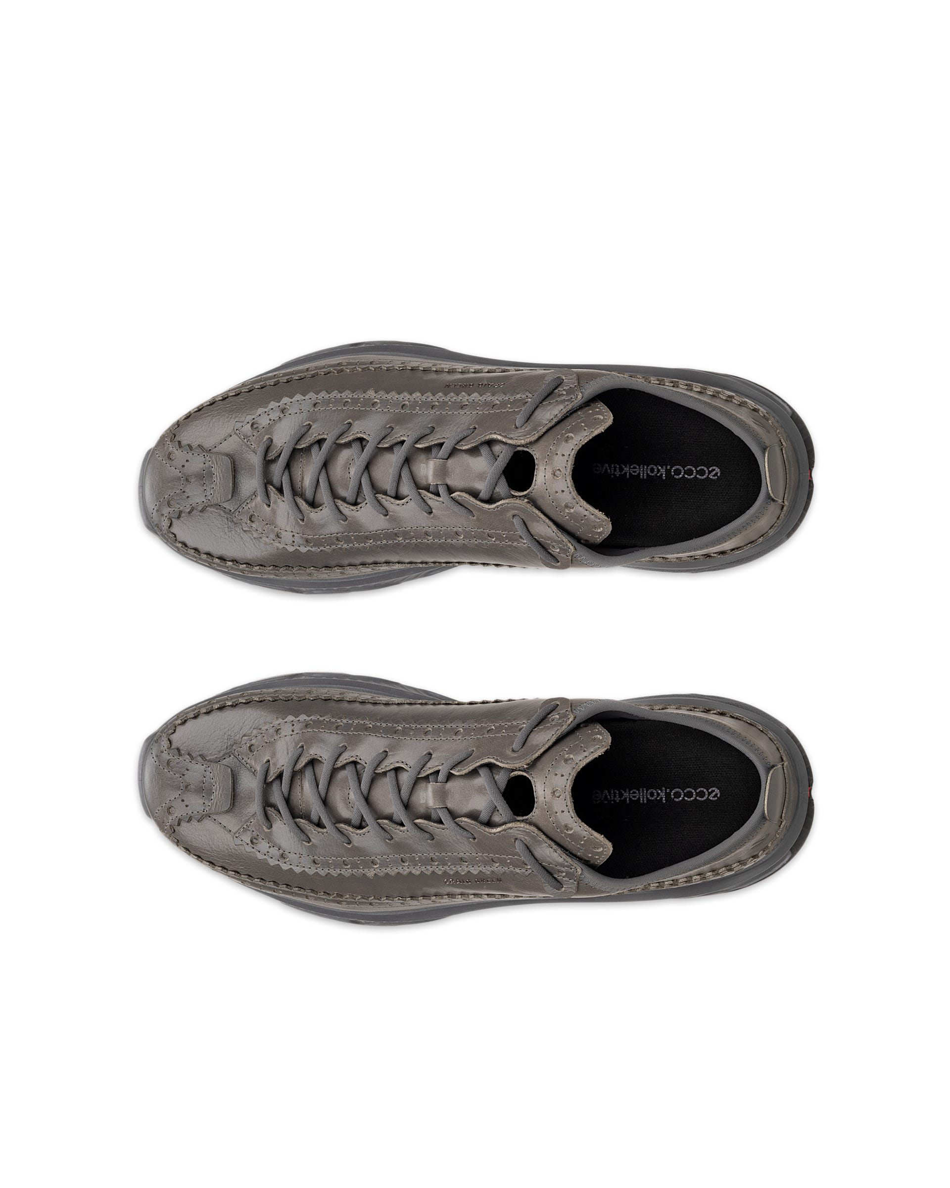 ECCO RECEPTOR XP MEN メンズ レザーシューズ - グレー - Outside