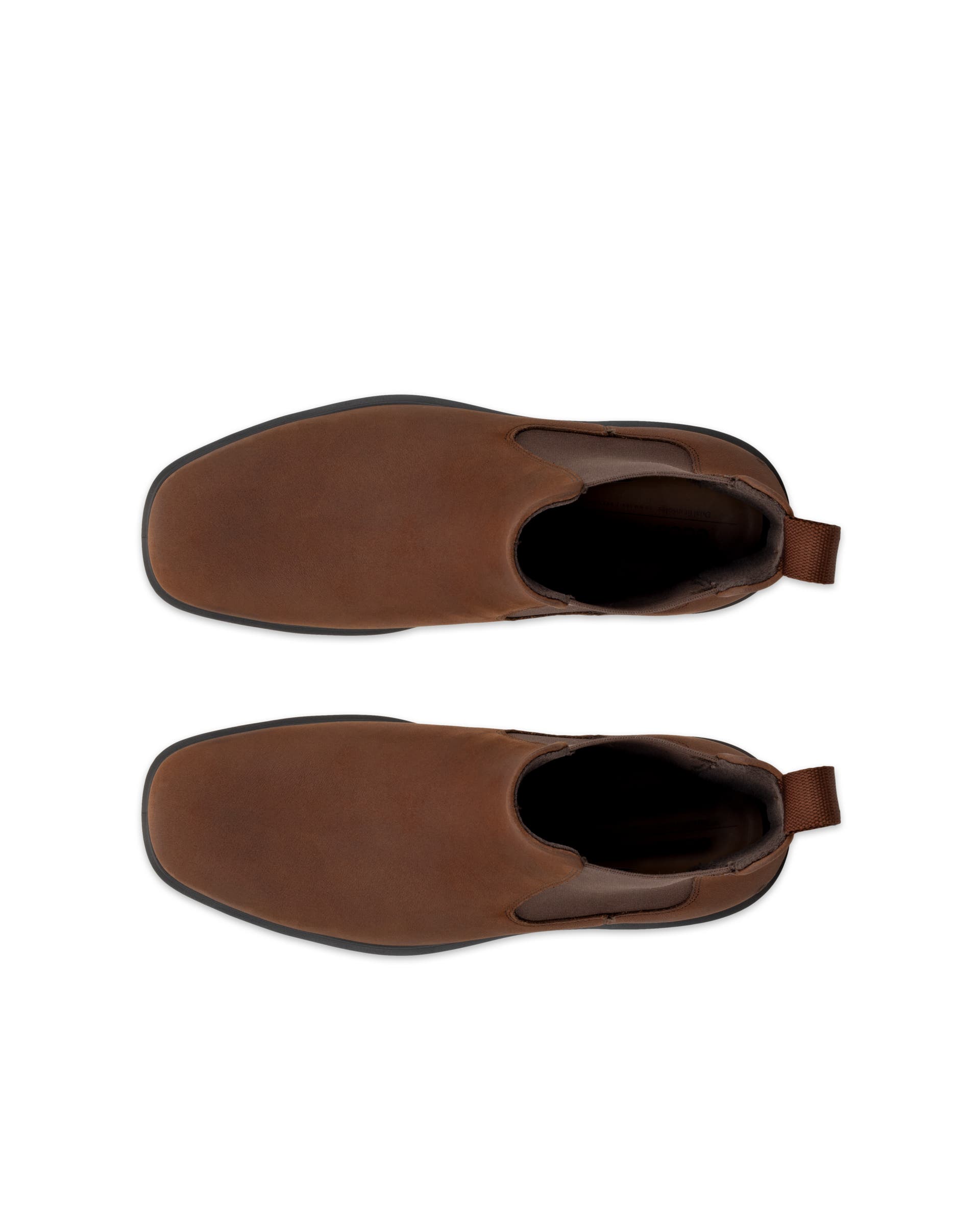 Men's ECCO® Helsinki 2 Nubuck Chelsea Boot - Brown - Top left pair