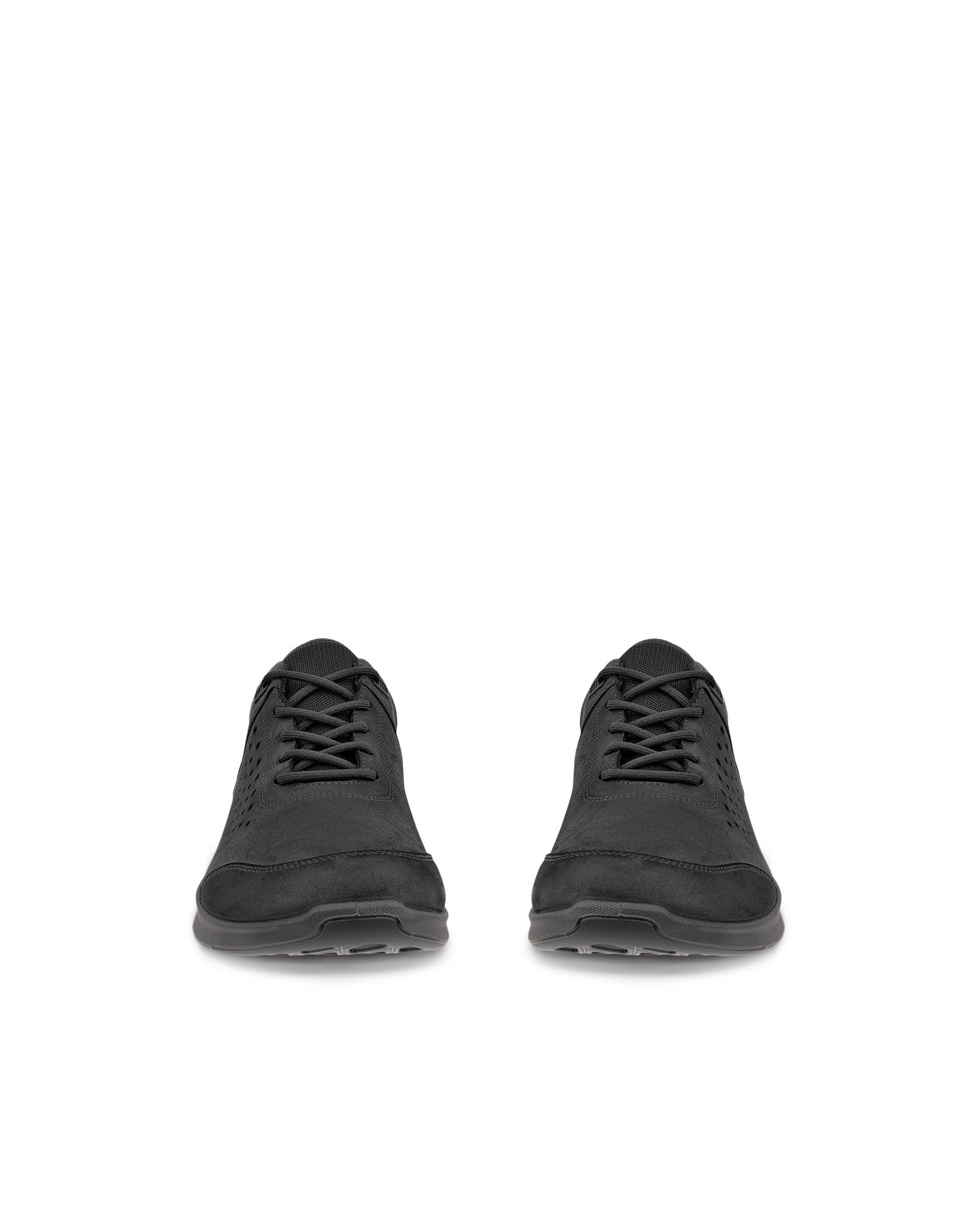 Men's ECCO® Exceed Nubuck Shoe - Black - Front pair