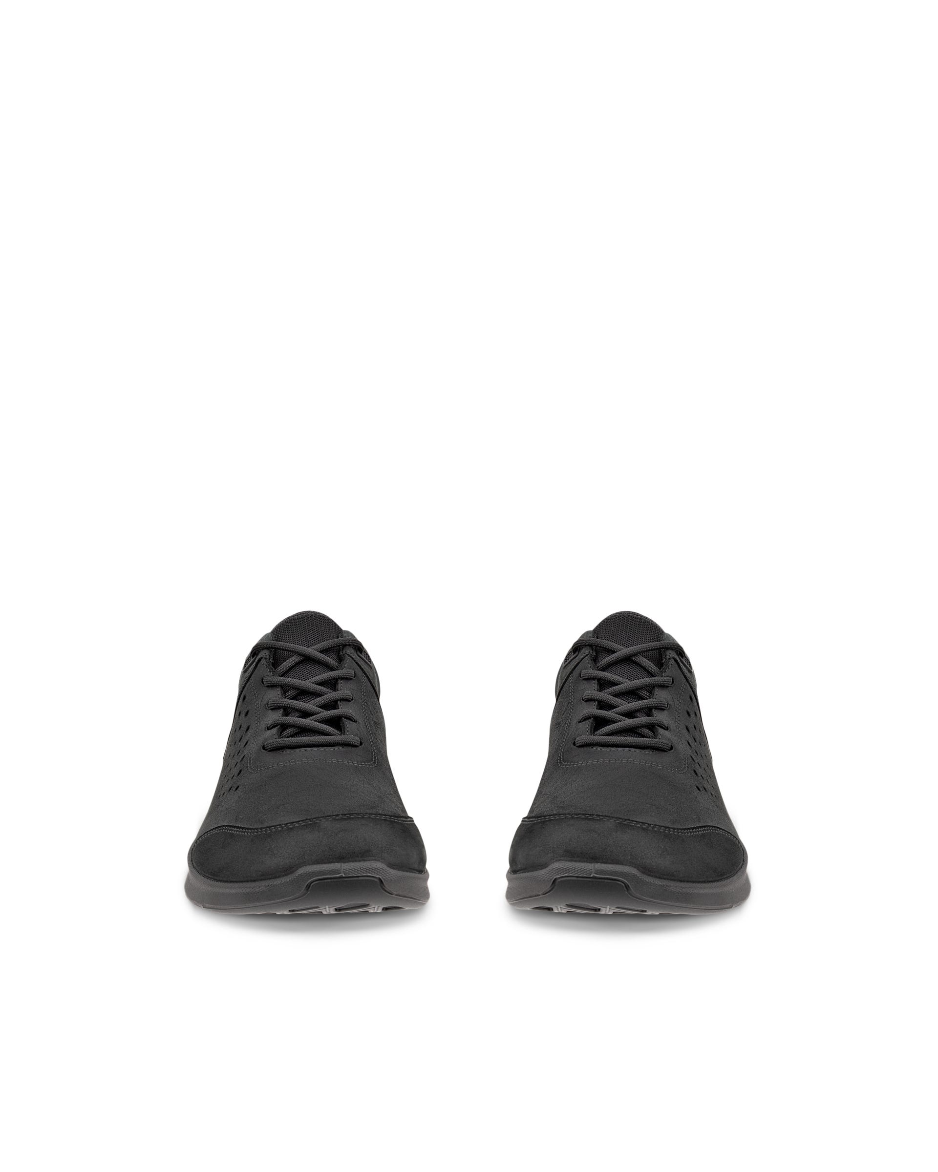 Men's ECCO® Exceed Nubuck Shoe - Black - Front pair