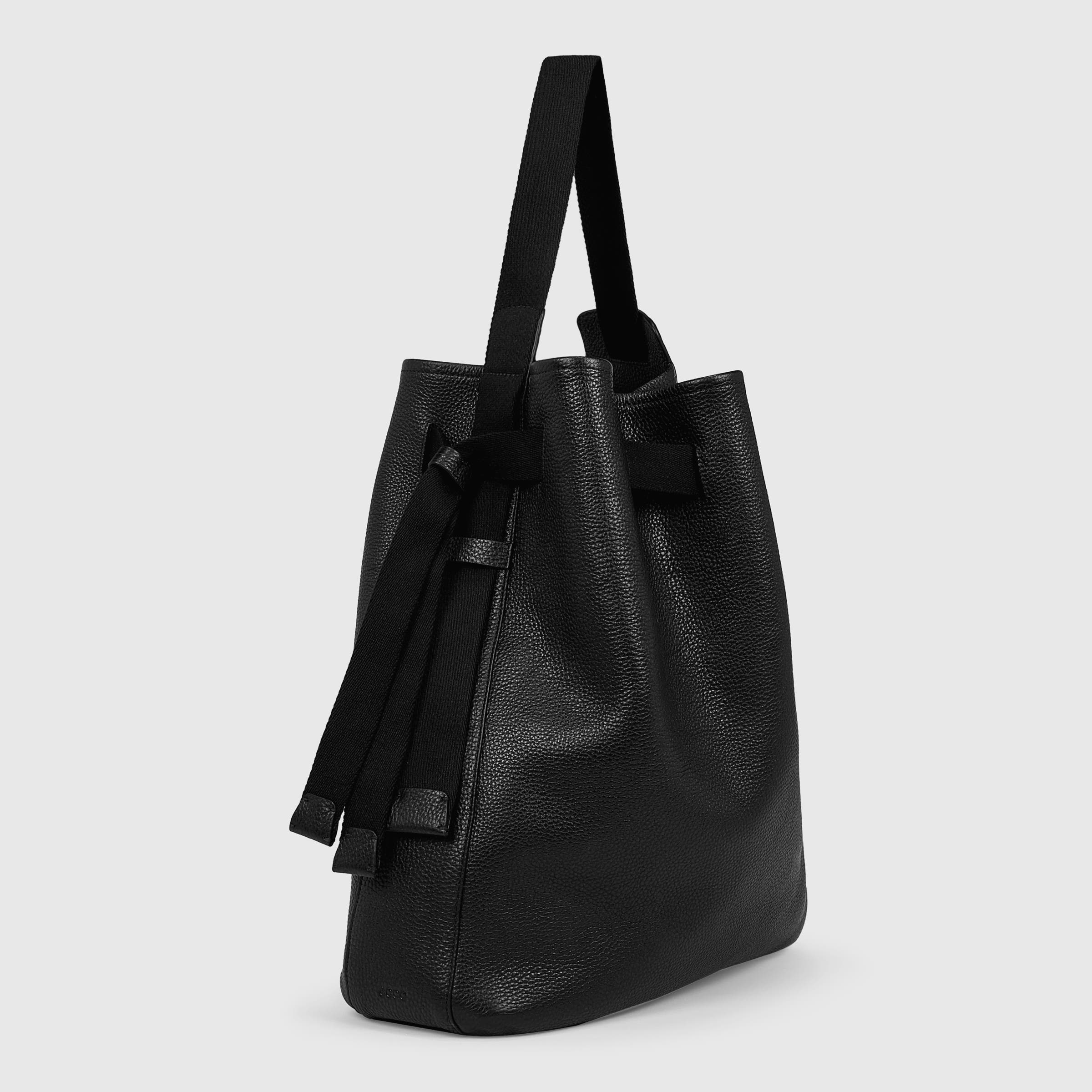 ECCO® Sail Leather Shoulder Bag - Black - Main