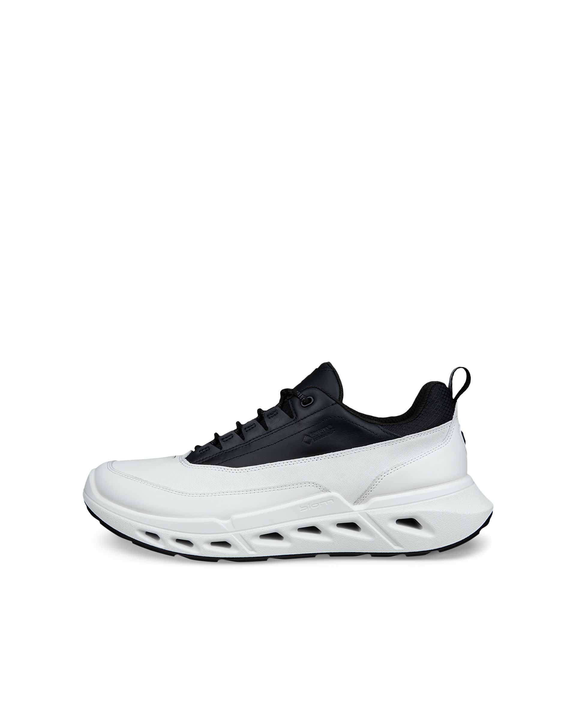 ECCO® BIOM 720 baskets de plein air en cuir Gore-Tex pour homme - Blanc - Outside