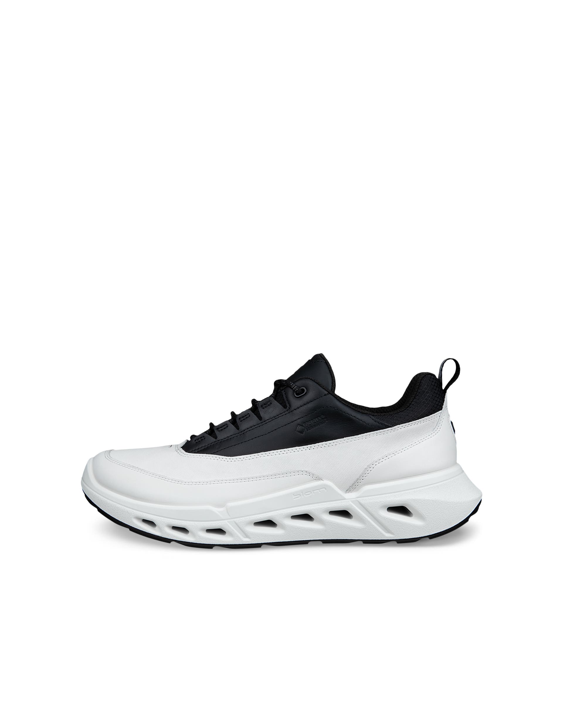 ECCO® BIOM 720 baskets en cuir Gore-Tex pour homme - Blanc - Outside