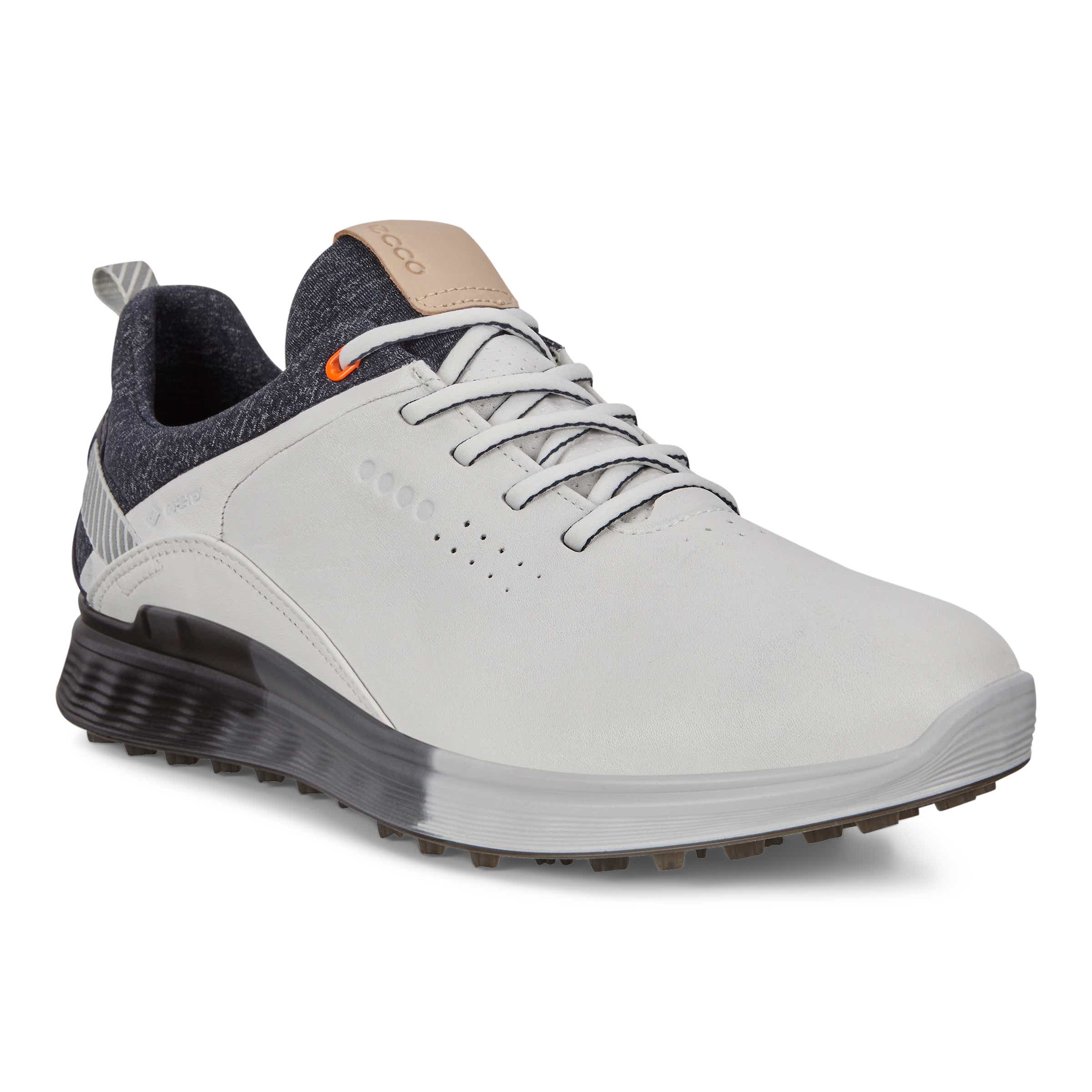 Men's ECCO® Golf S-Three Leather Gore-Tex Shoe - White - Main