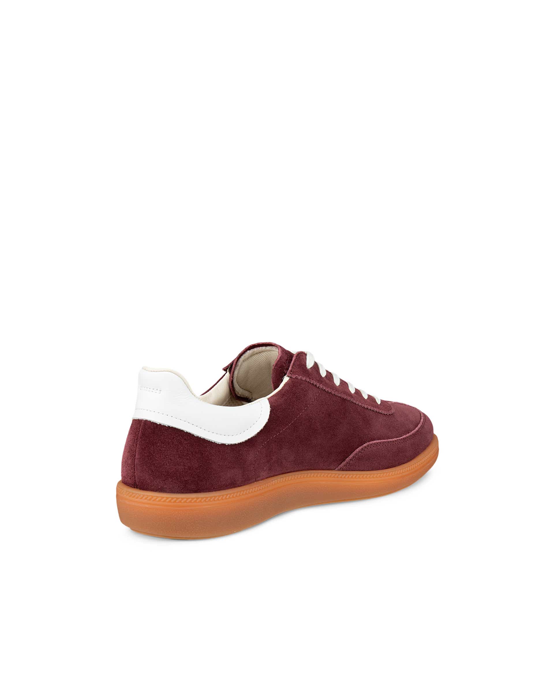Women's ECCO® Soft 11 Suede Sneaker - Red - Back