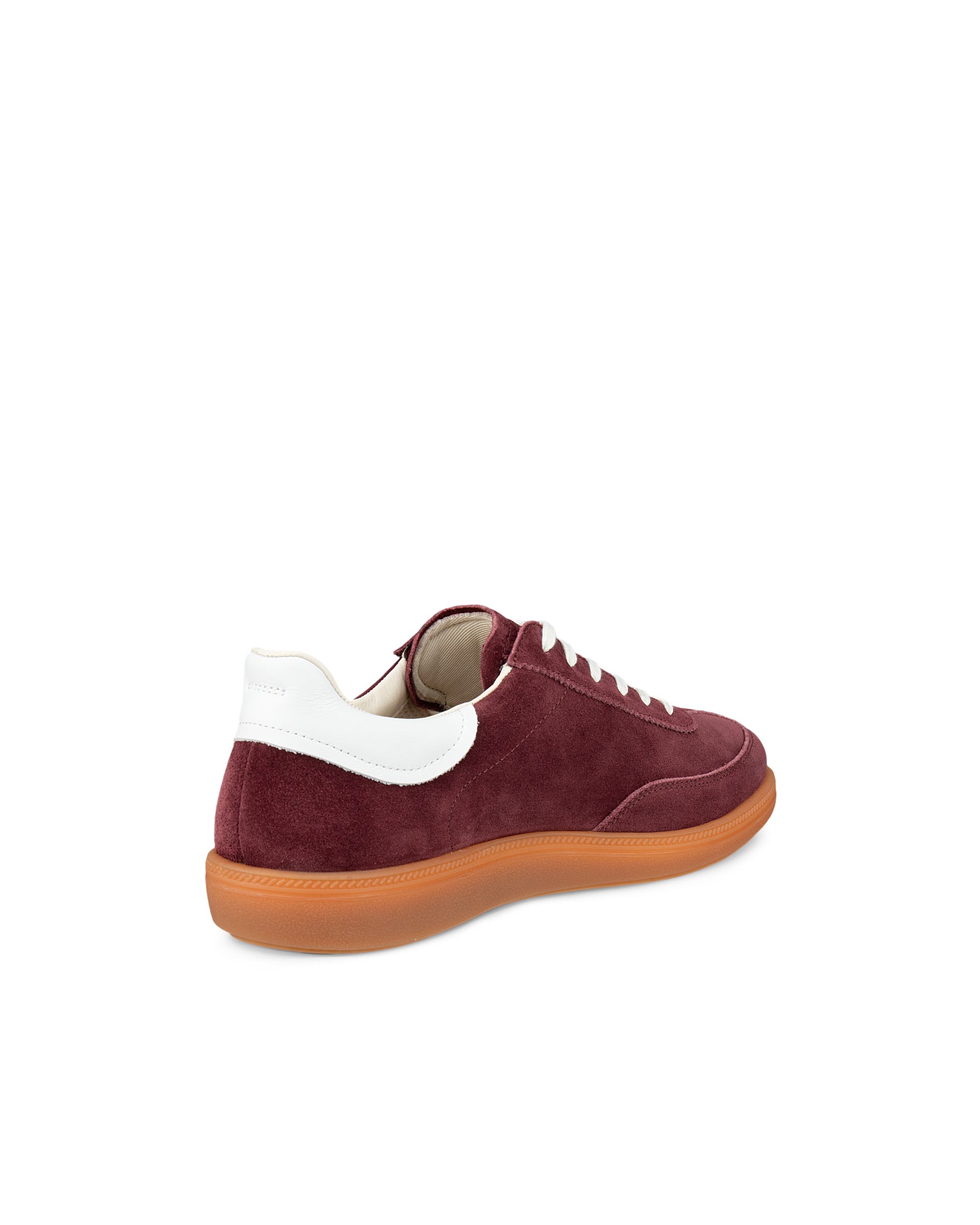 Women's ECCO® Soft 11 Suede Sneaker - Red - Back