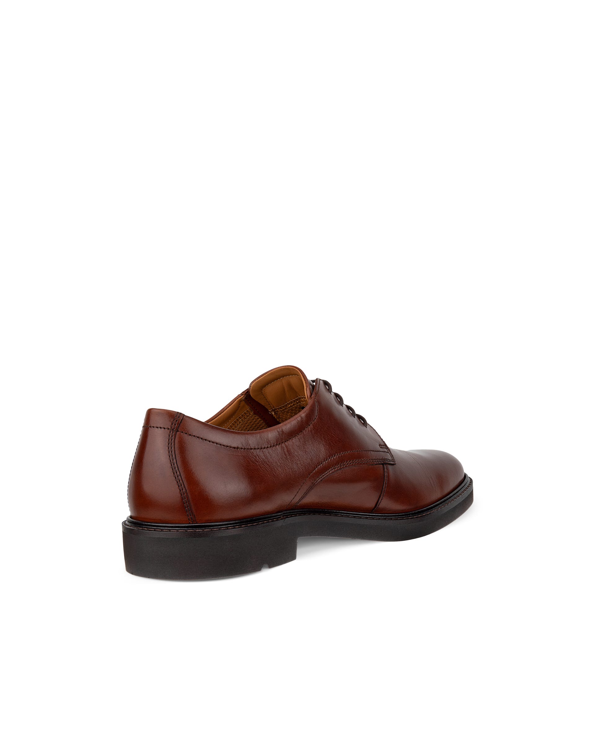 Men's ECCO® Metropole London Leather Derby Shoe - Brown - Back