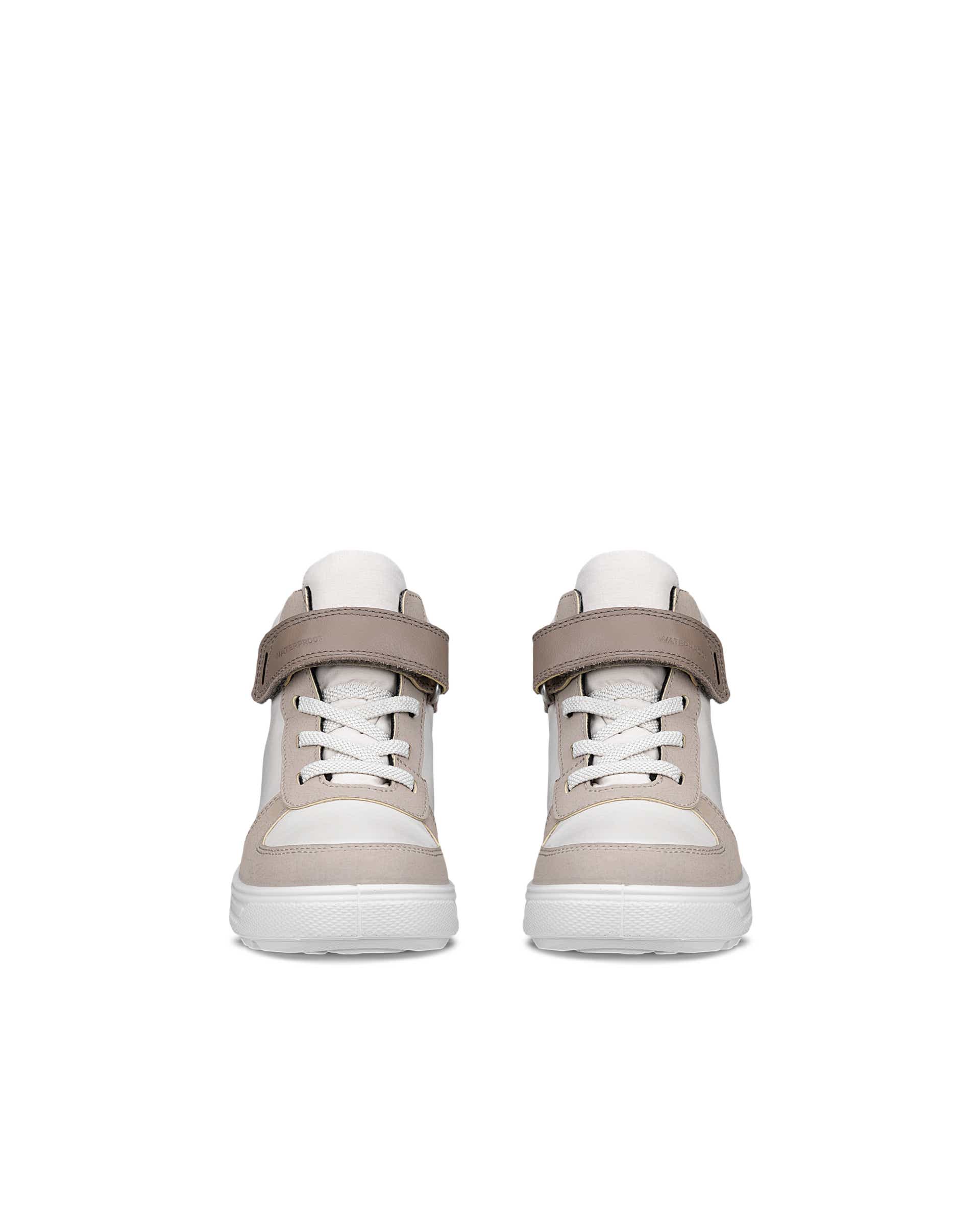 Kids' ECCO® URBAN SNOWBOARDER Textile Gore-Tex Winter Boot - Beige - Front pair