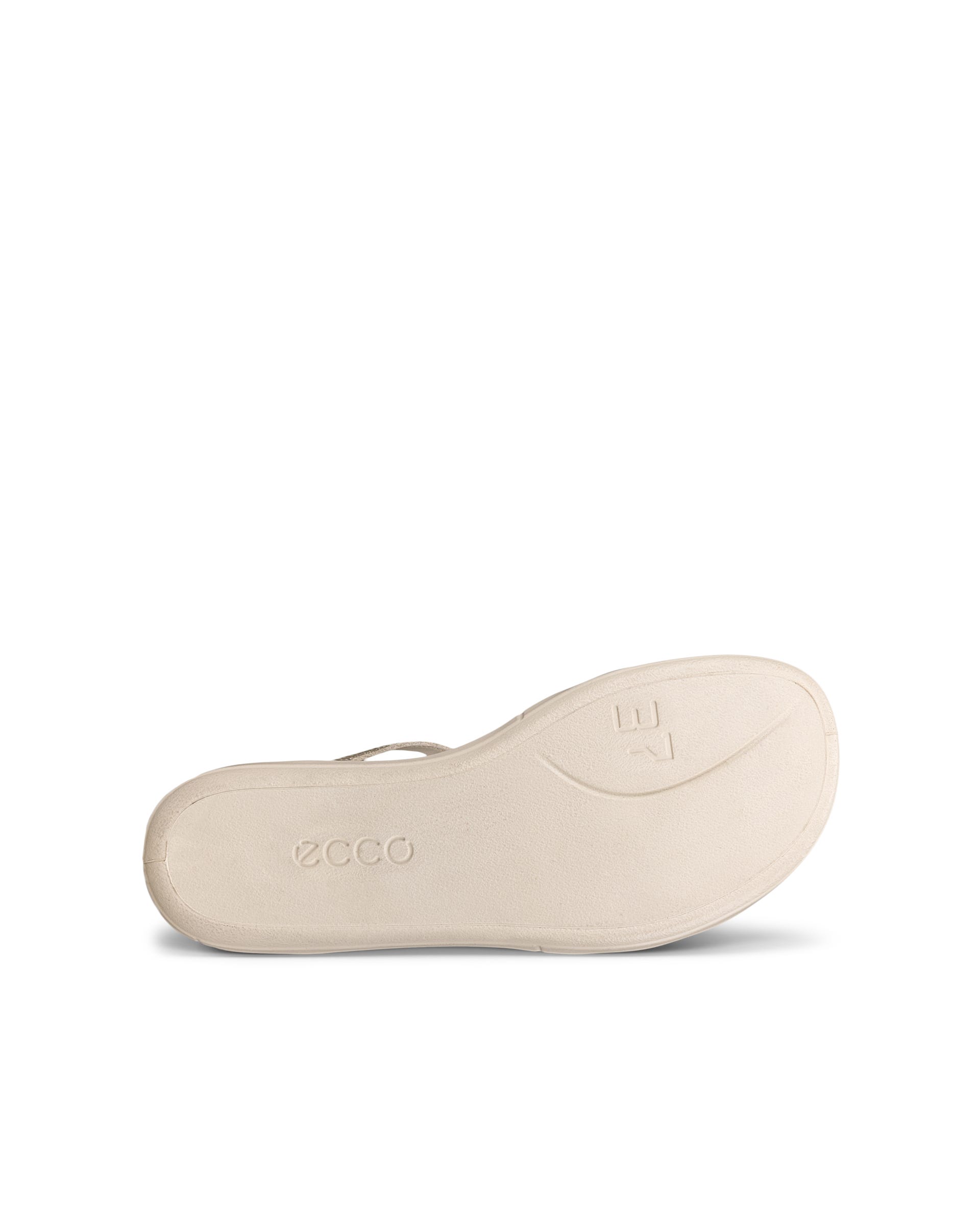 ECCO Simpil Sandal ウィメンズ レザーフラットサンダル - メタリック - Sole