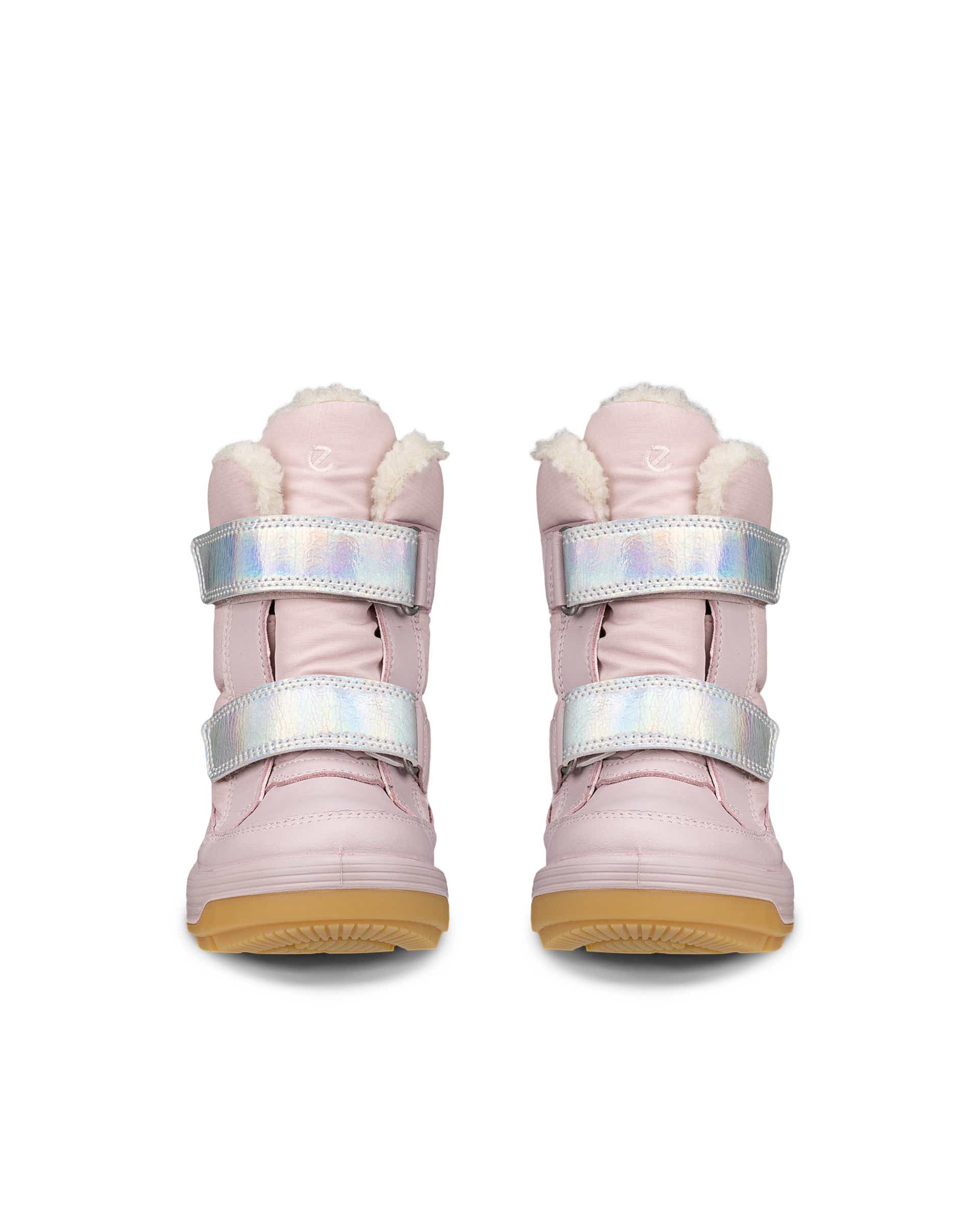 Detské textilné nepremokavá zimné čižmy ECCO® URBAN SNOWBOARDER 2.0 - Ružová - Front pair