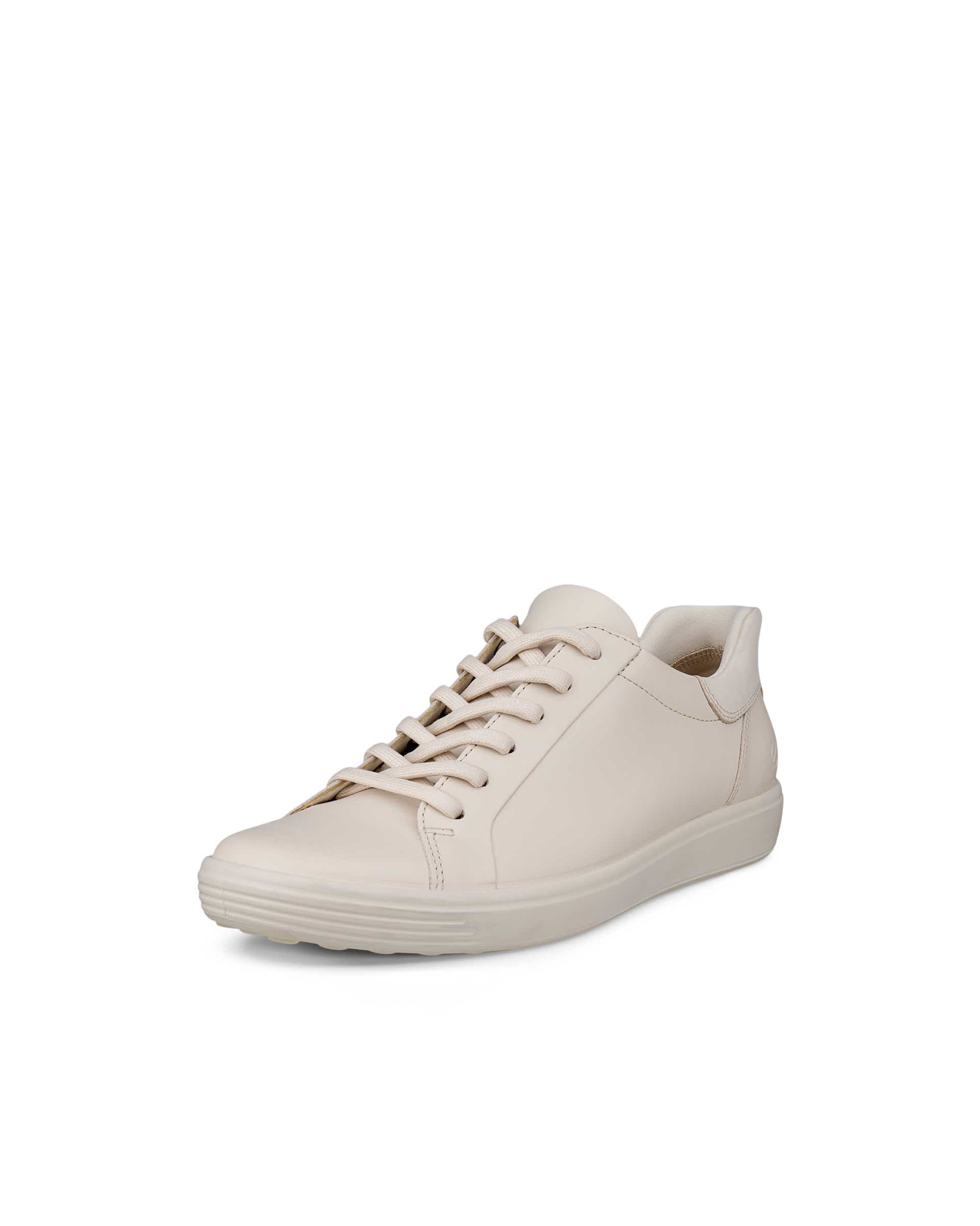 ECCO® SOFT 7 Damen Ledersneaker - Beige - Main