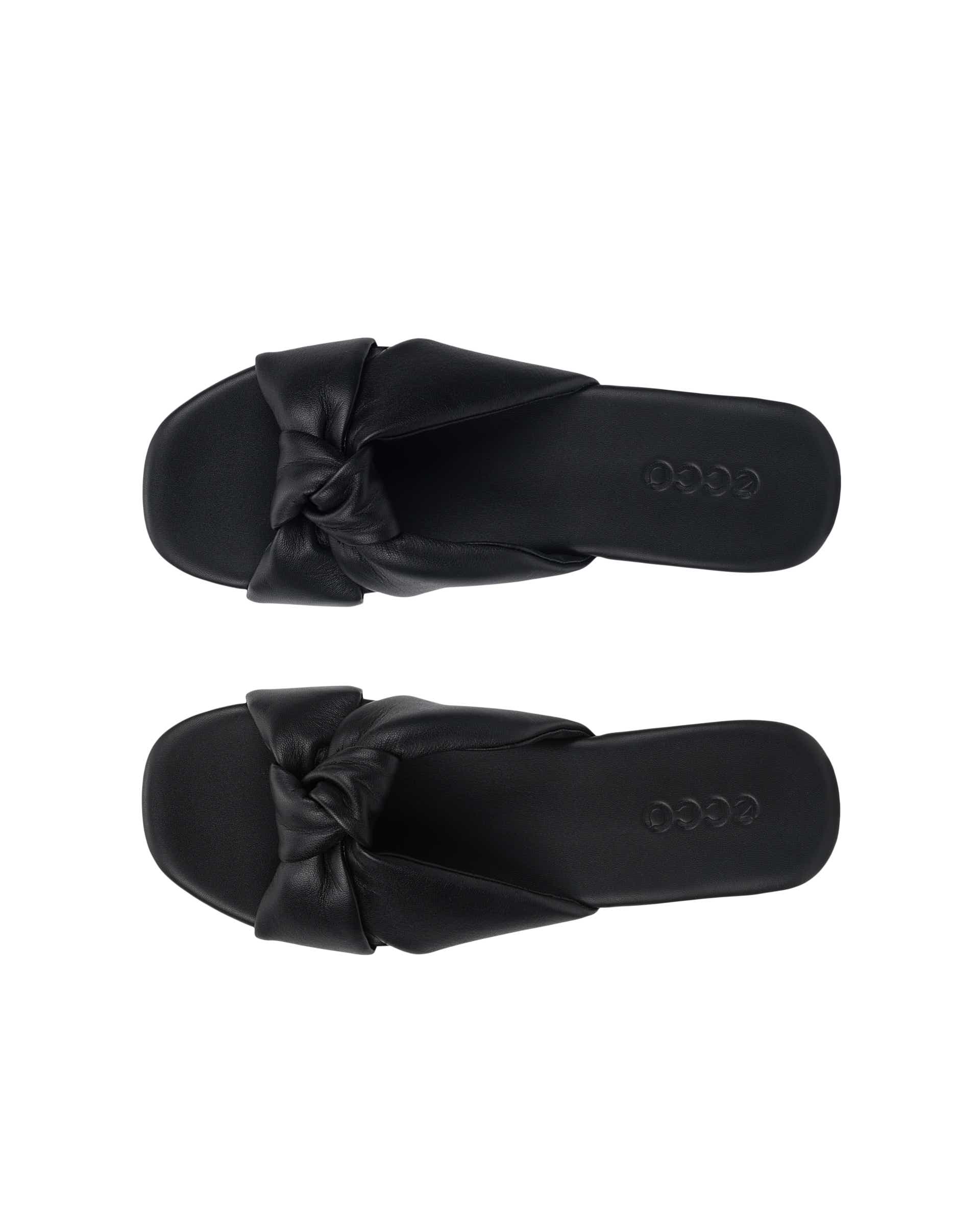 Dámské kožené pantofle ECCO® MARYLOU - Černá - Top left pair