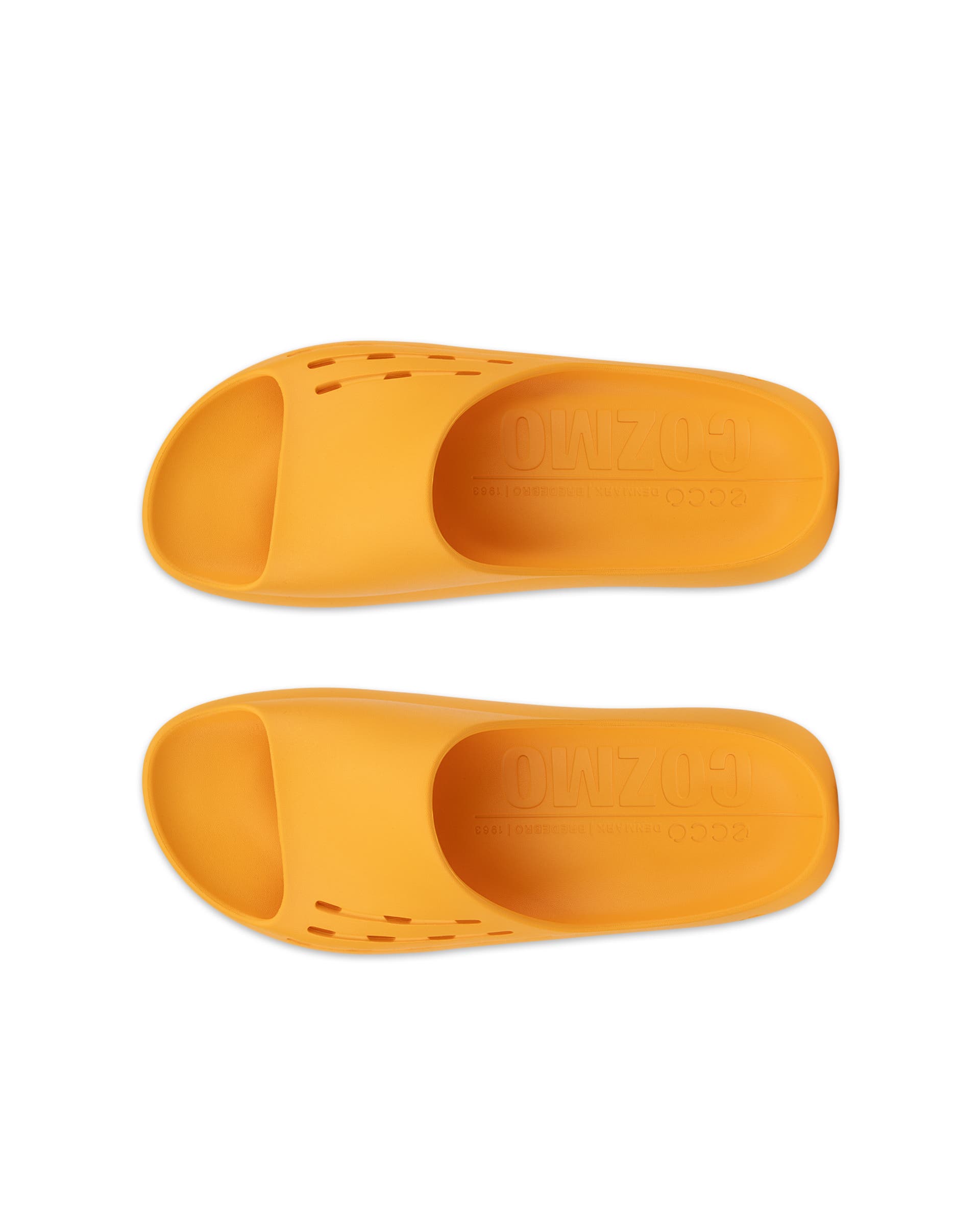 ECCO Cozmo E Slide スライドサンダル - オレンジ - Top left pair