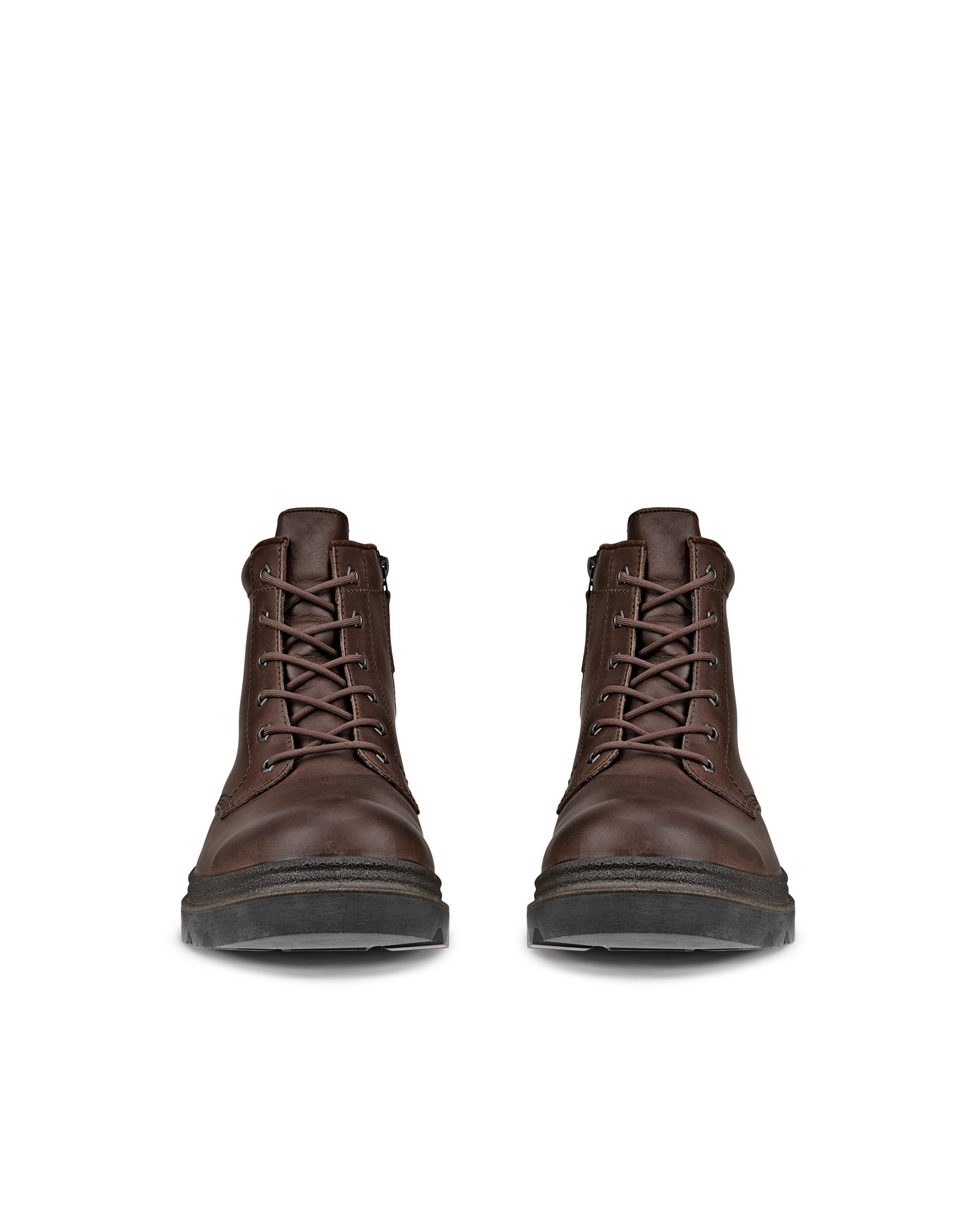 ECCO® Grainer odiniai suvarstomi auliniai batai vyrams - Ruda - Front pair