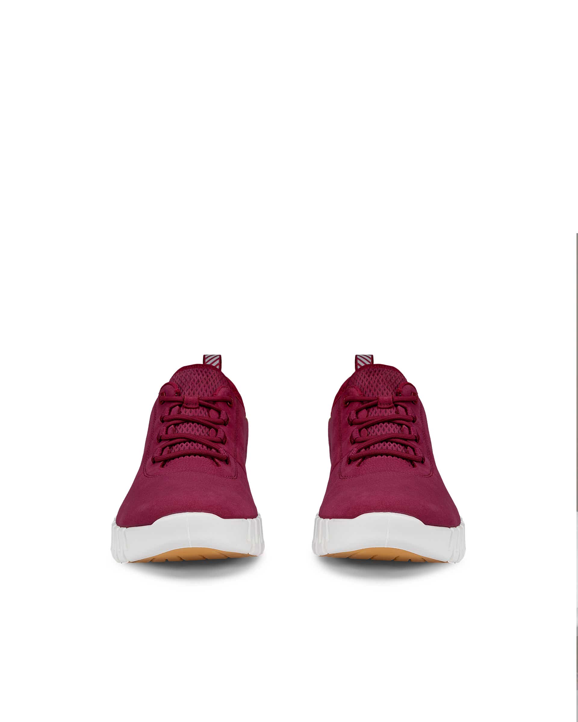 ECCO® GRUUV dames nubuck sneaker - Rood - Front pair