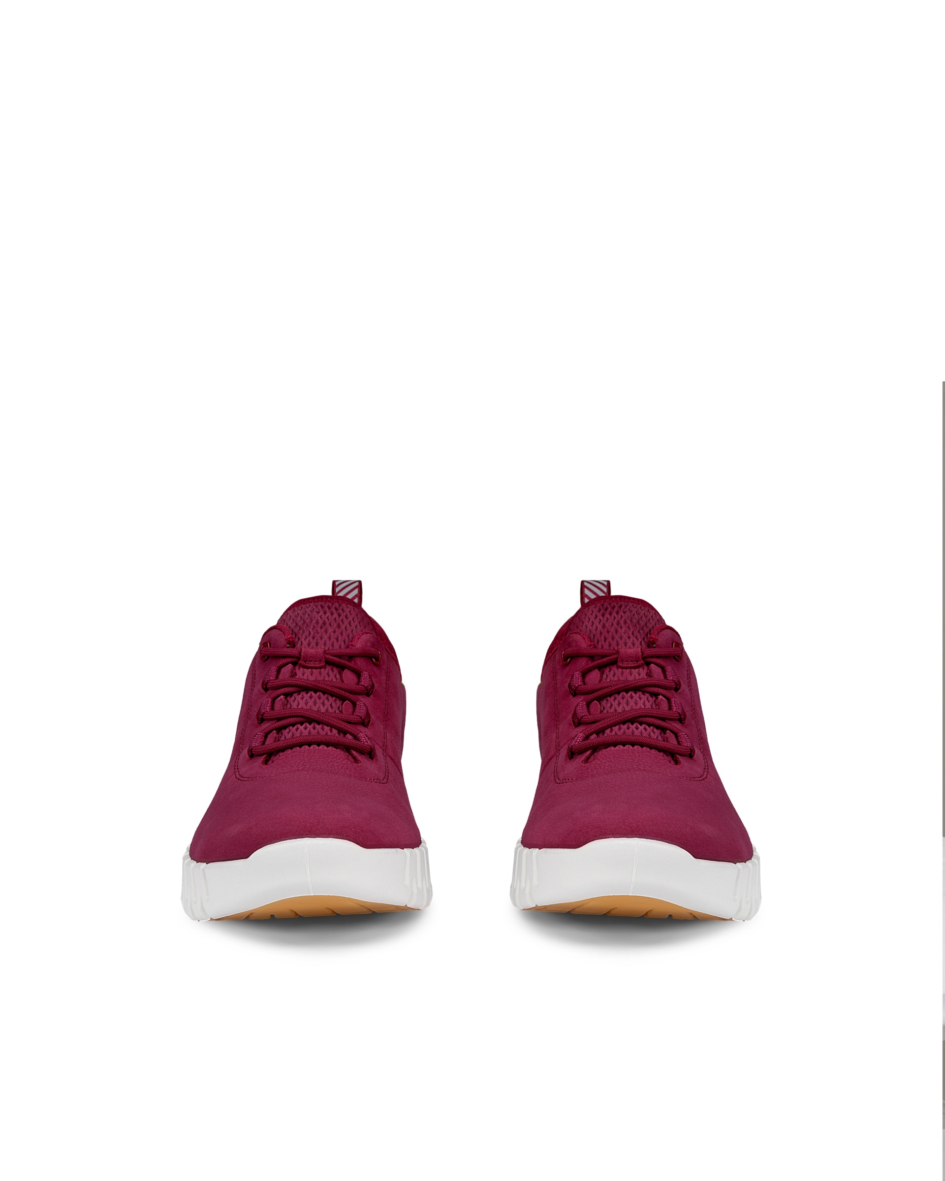ECCO® GRUUV dames nubuck sneaker - Rood - Front pair