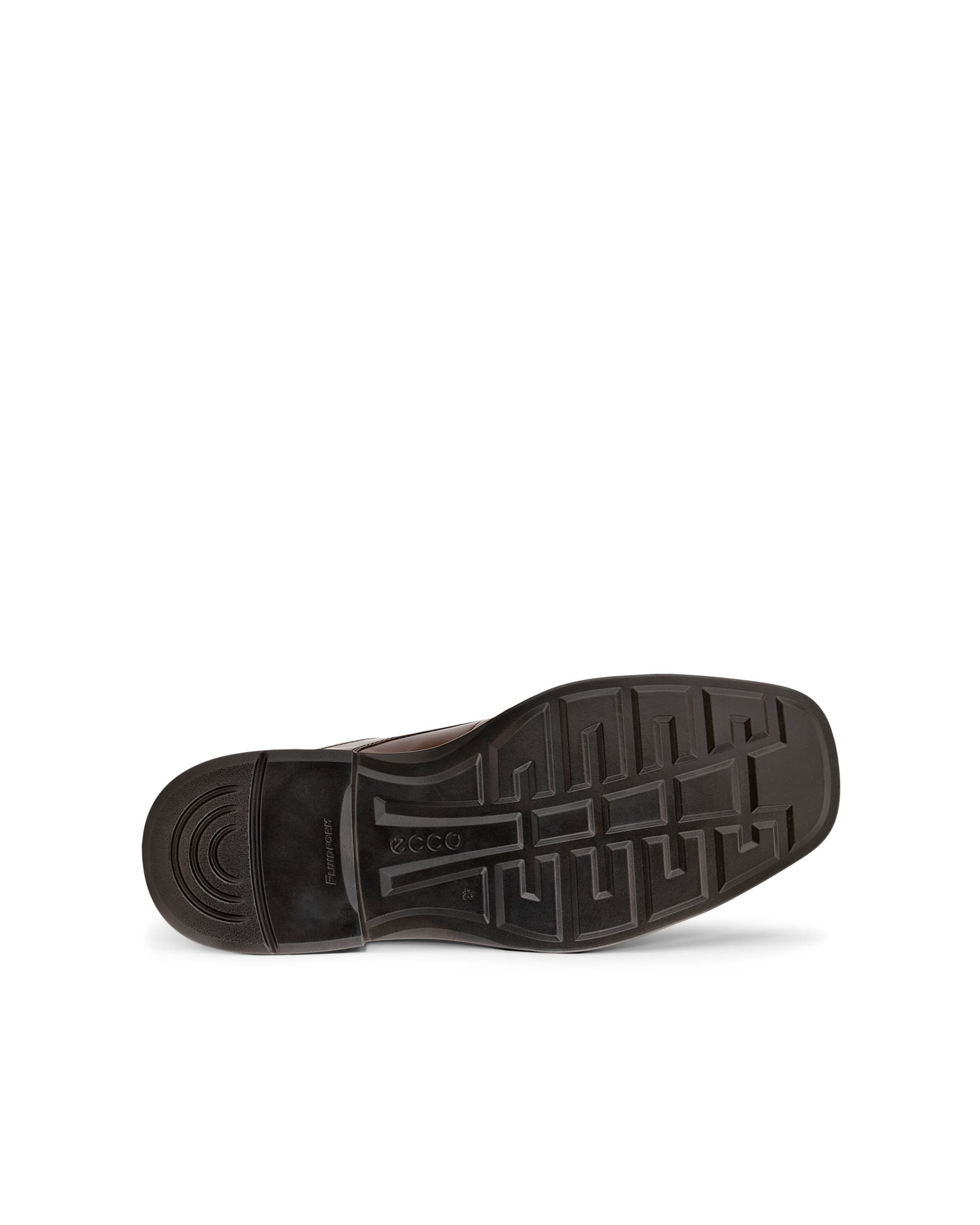 Men's ECCO® Helsinki 2 Leather Slip-In Derby Shoe - Brown - Sole