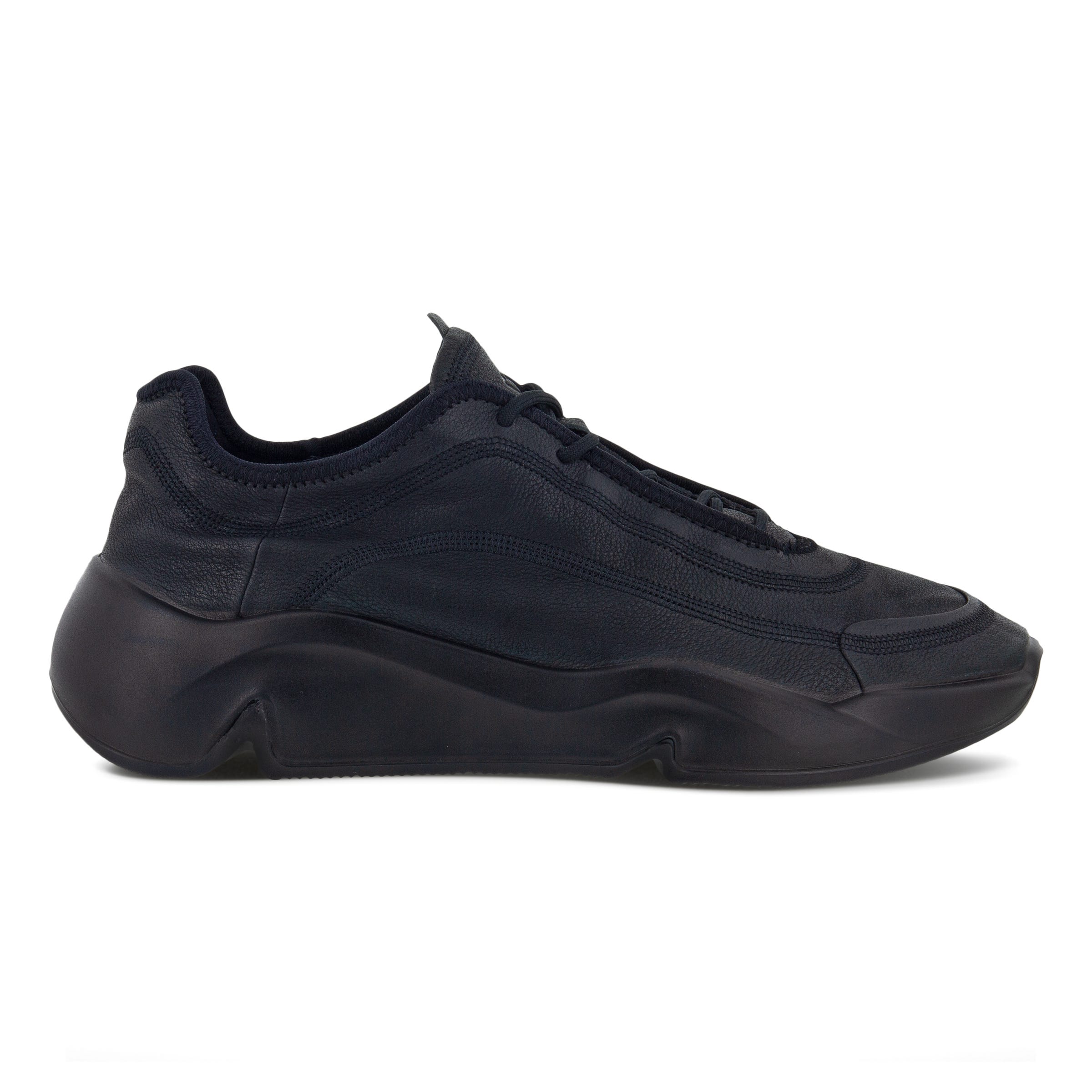 ECCO Men's Chunky Sneakers - Black - Outside