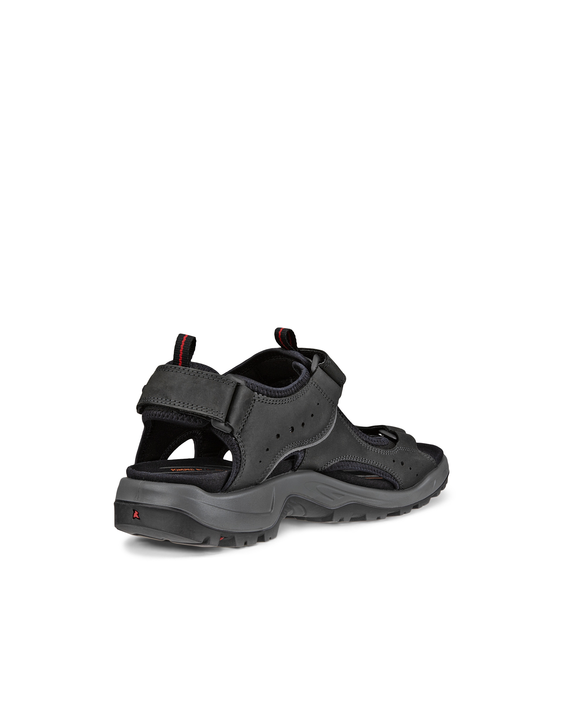 ECCO® Offroad sandale de marche en nubuck pour homme - Noir - Back
