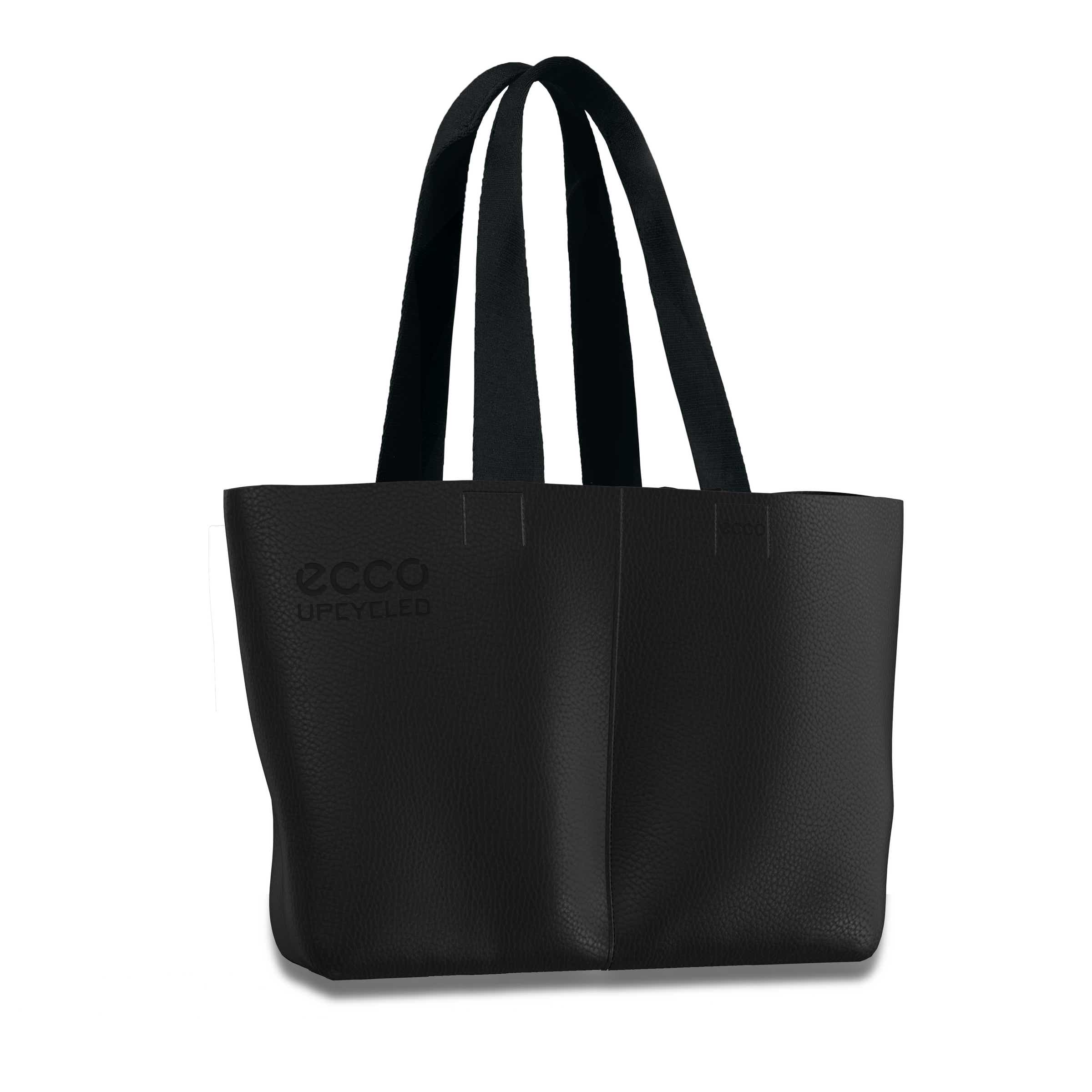 ECCO® Upcycled East-West Leather Shopper | Black