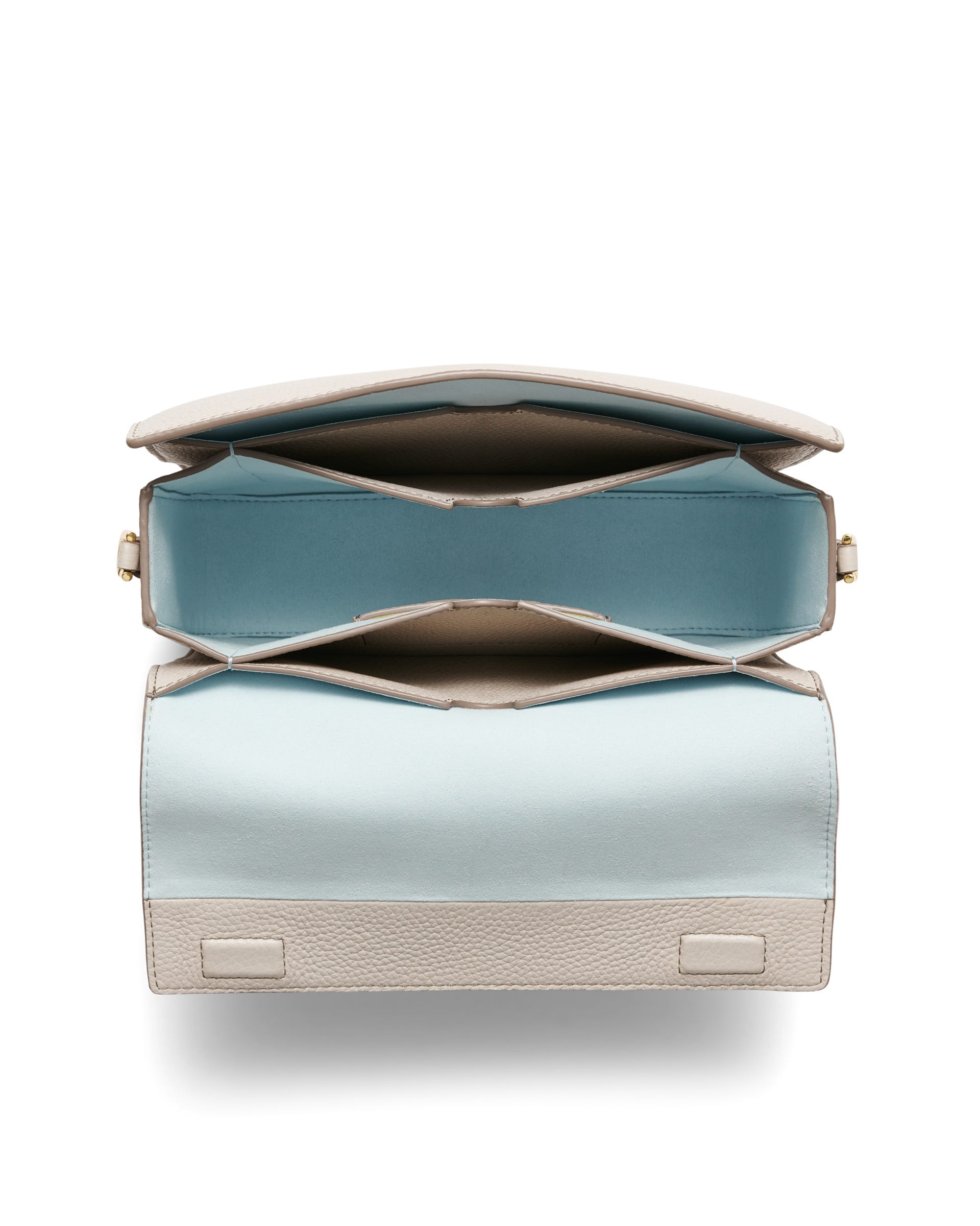 ECCO® 가죽 핀치 크로스바디 백 - 베이지 - Birdeye