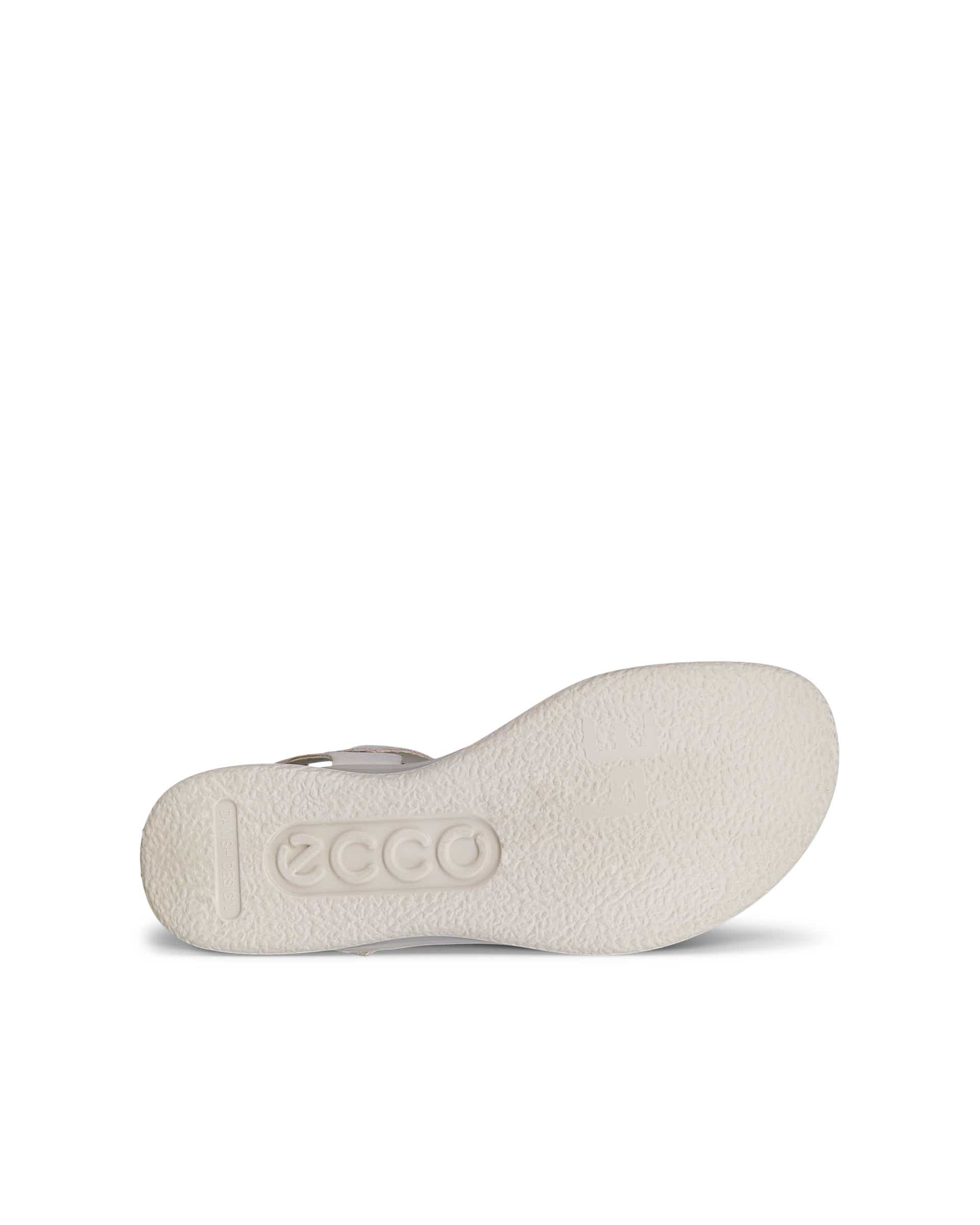 ECCO® Flowt LX sandale compensée cuir pour femme - Beige - Sole